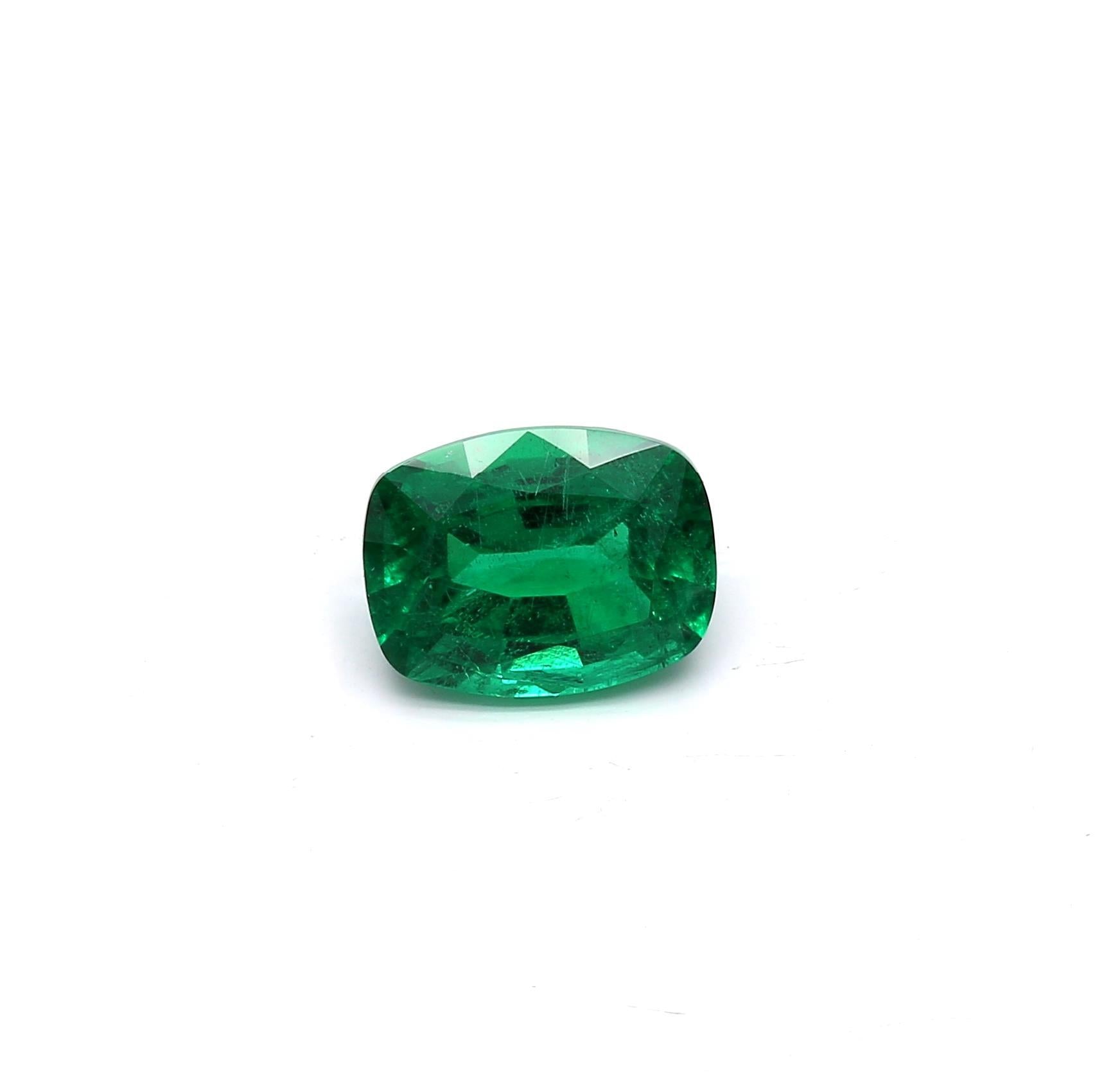 1.98 ct. Cushion Emerald GRS Minor to Moderate