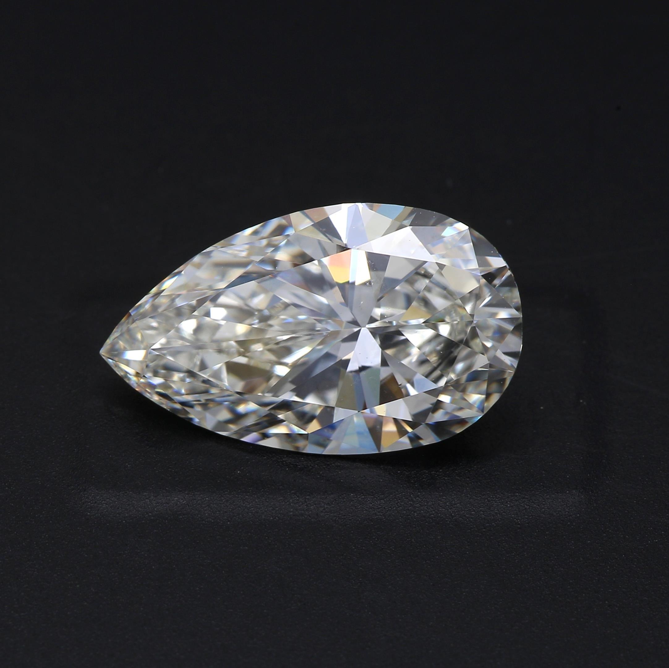 3.52 ct. Pear Shape Diamond I VS1 None GIA