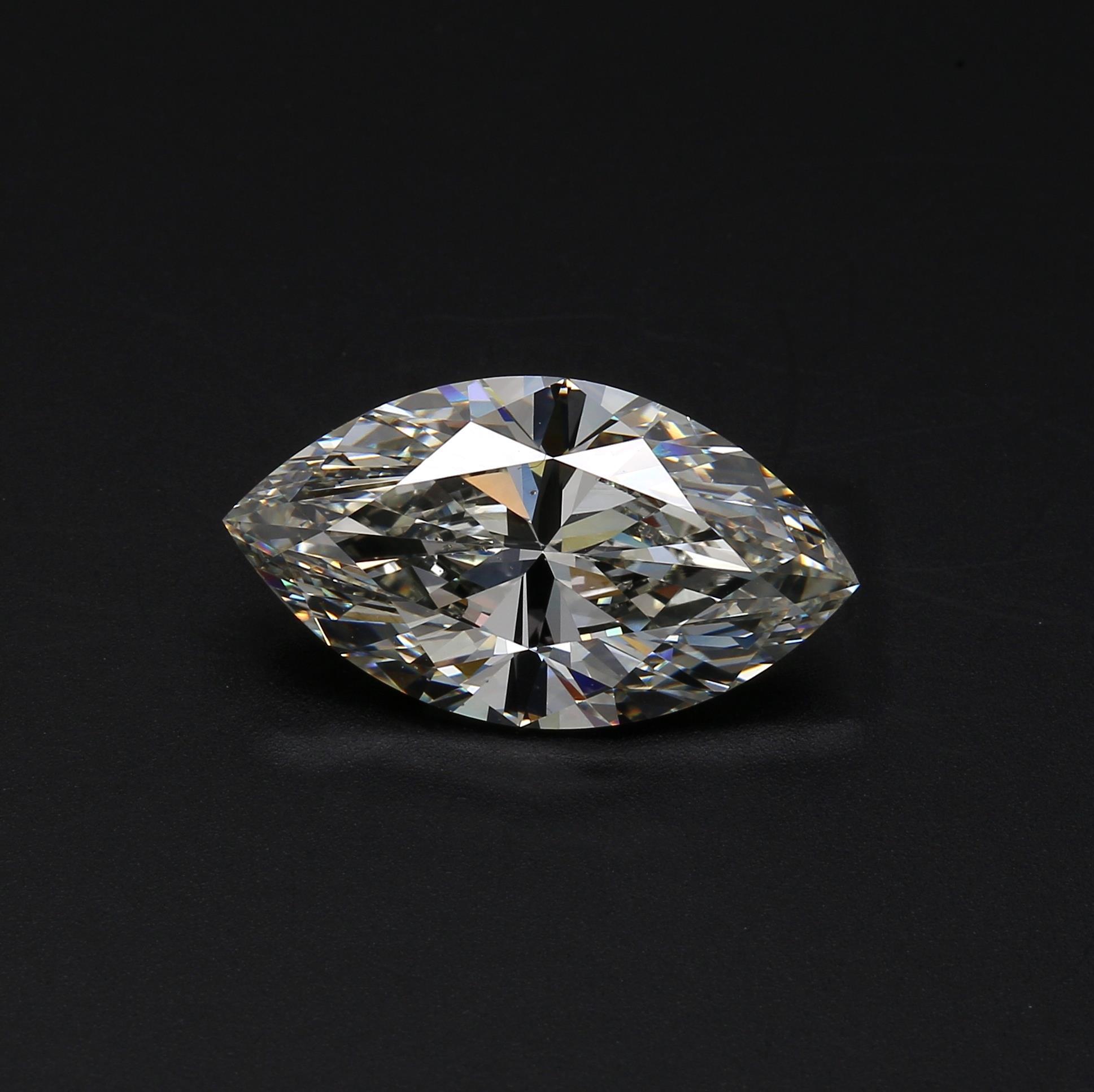 6.39 ct. Marquise Diamond K SI1 Faint GIA