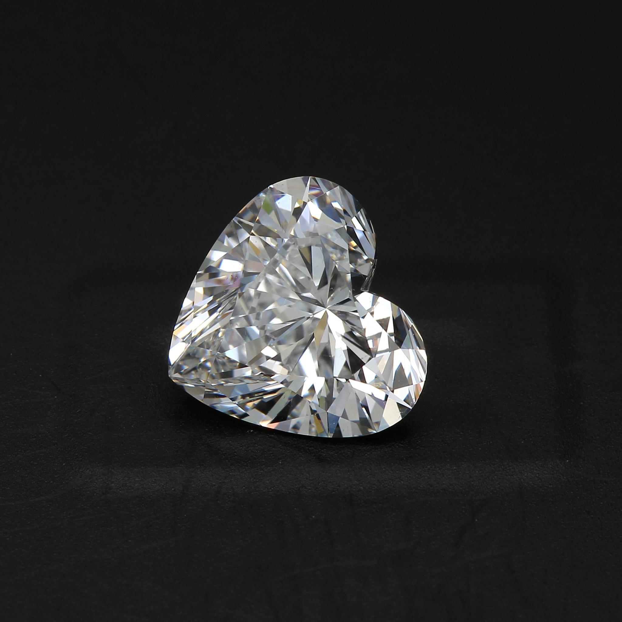 2.51 ct. Heart Shape Diamond E SI1 None GIA