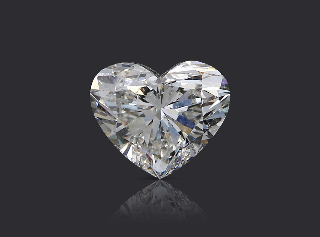 1.51 ct. Heart Shape Diamond F SI2 None GIA