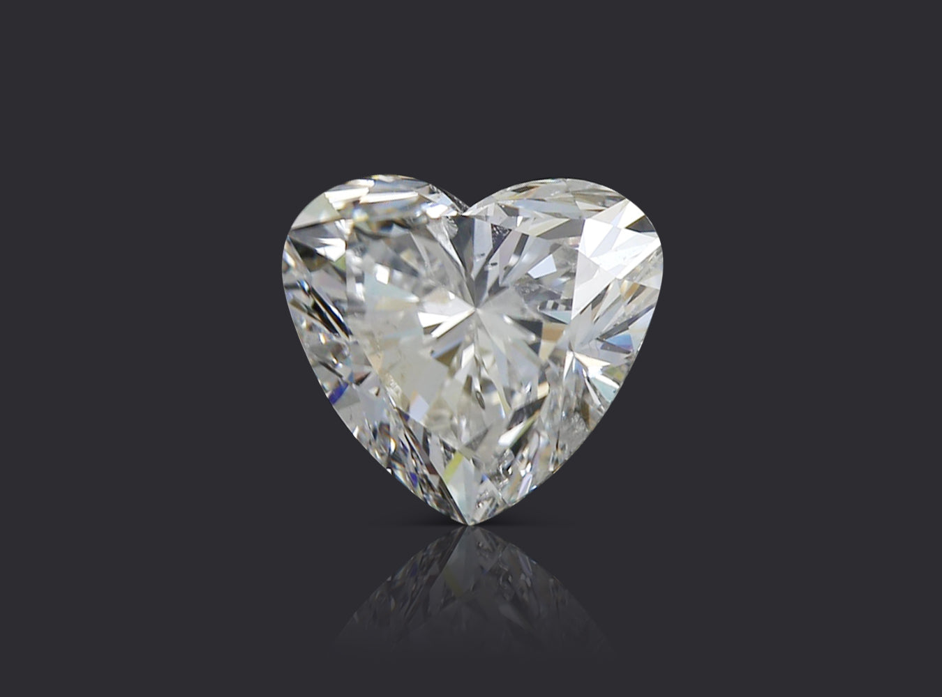 1.53 ct. Heart Shape Diamond F SI2 None GIA