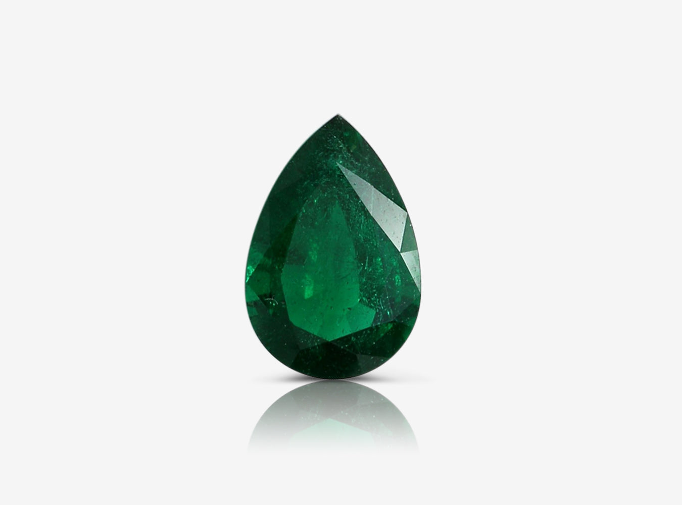 3.73 ct. Pear Shape Emerald AGL No Oil