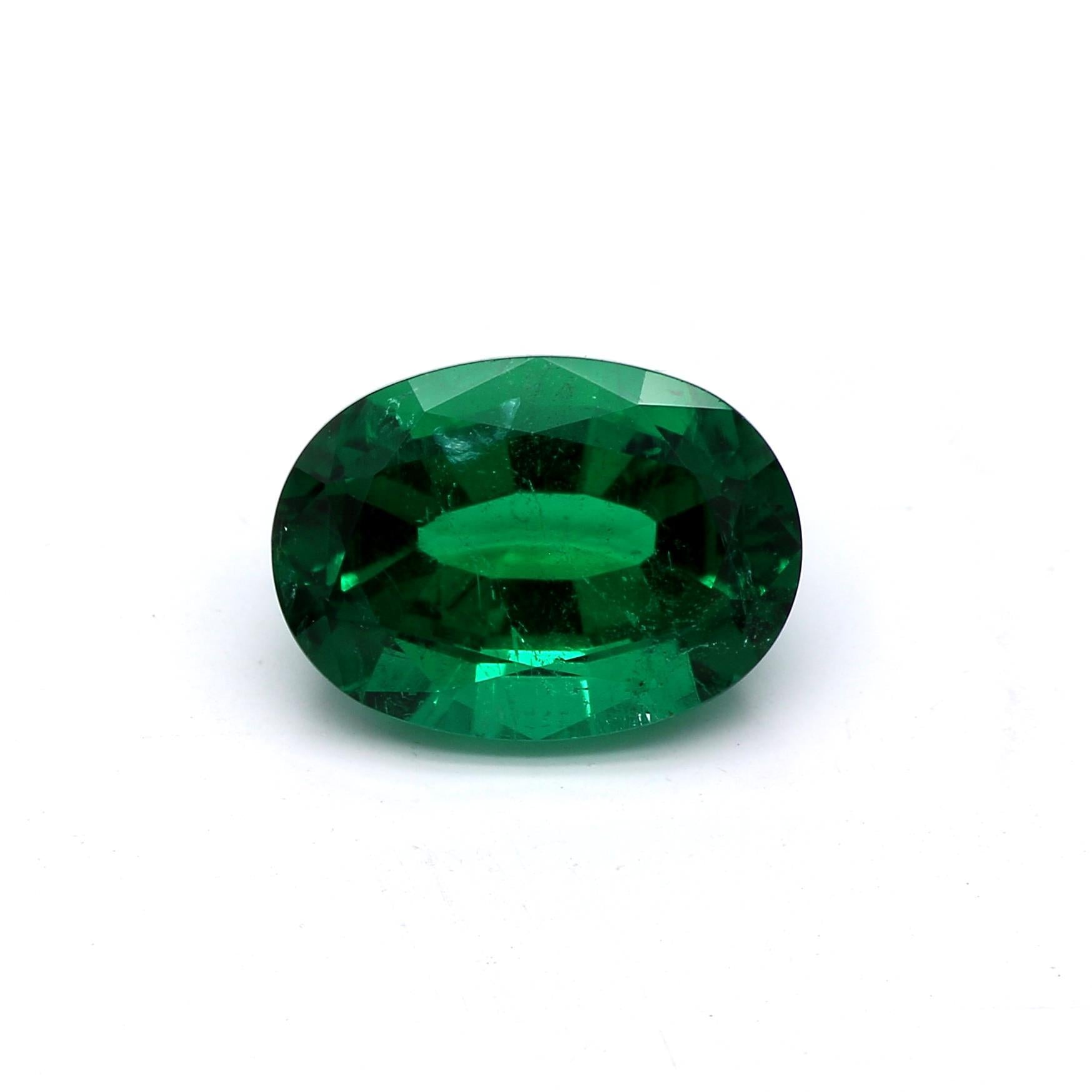 2.07 ct. Oval Emerald AGL Minor