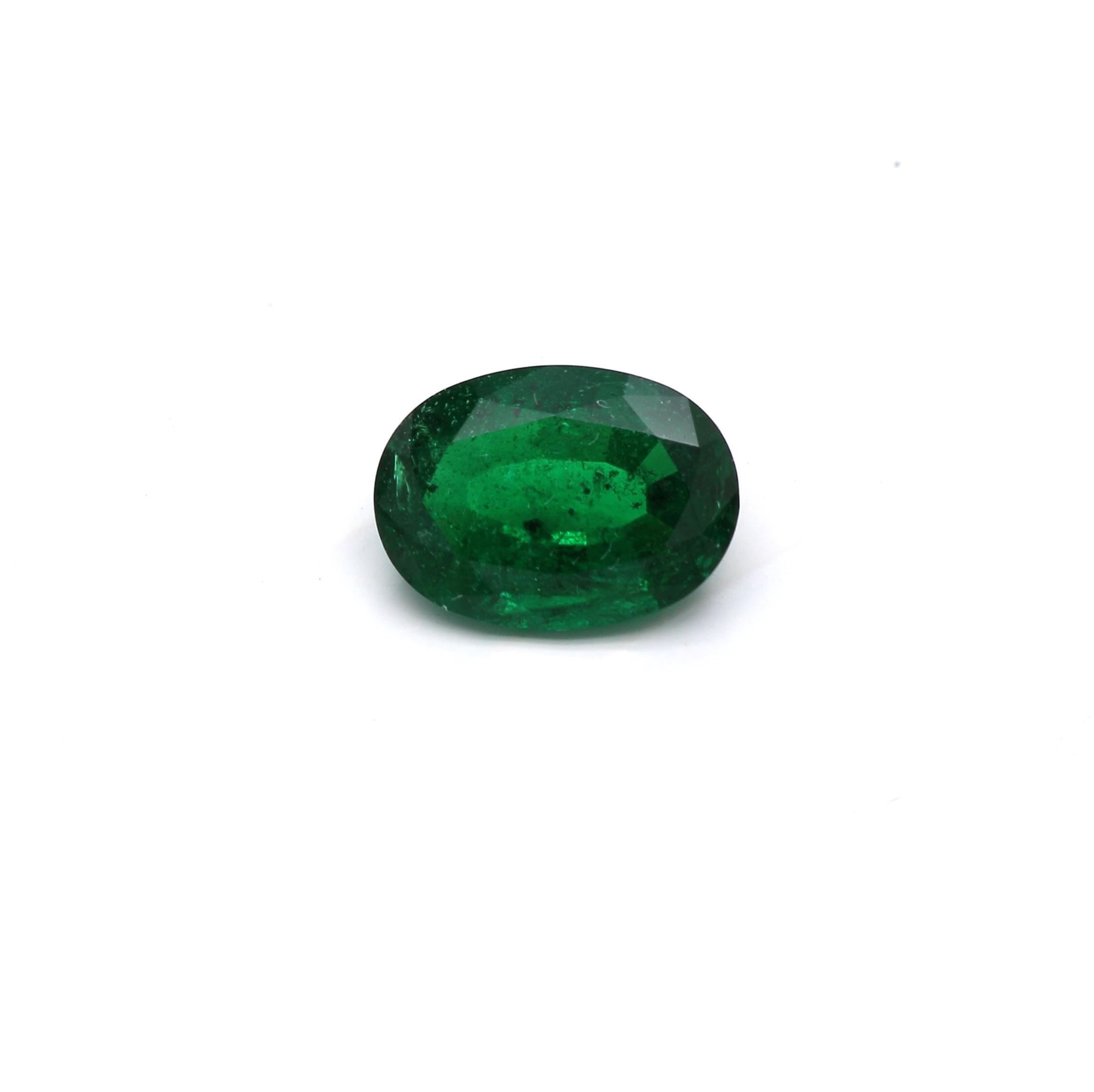 1.28 ct. Oval Emerald GRS Minor