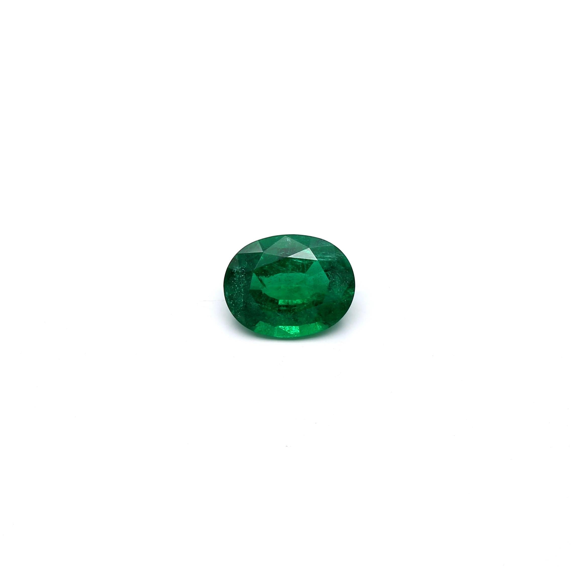 1.41 ct. Oval Emerald GRS Minor