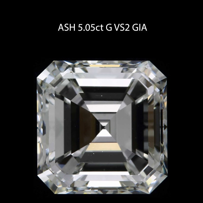 5.05 ct. Asscher Diamond G VS2 None GIA