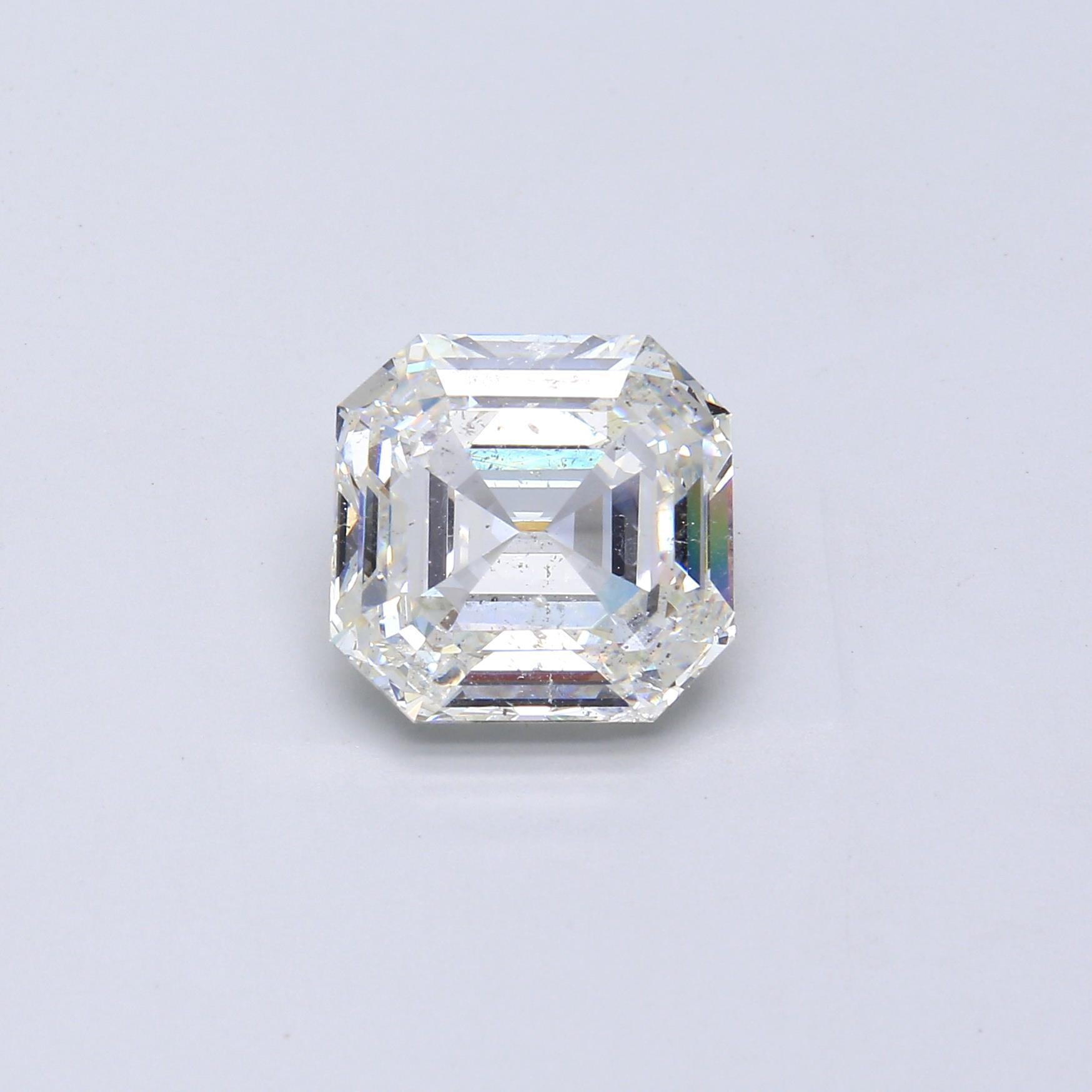 7.08 ct. Asscher Diamond H SI2 Faint GIA