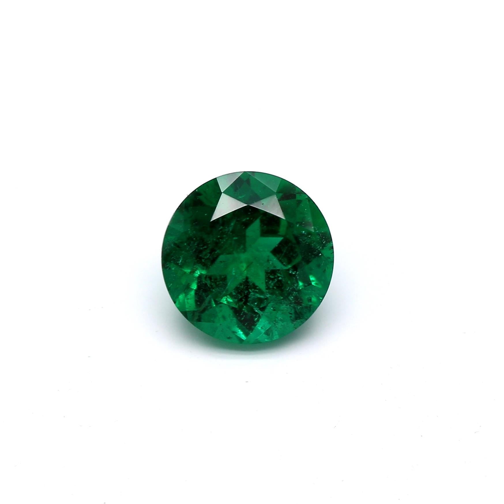 1.19 ct. Round Brilliant Emerald ICA Minor