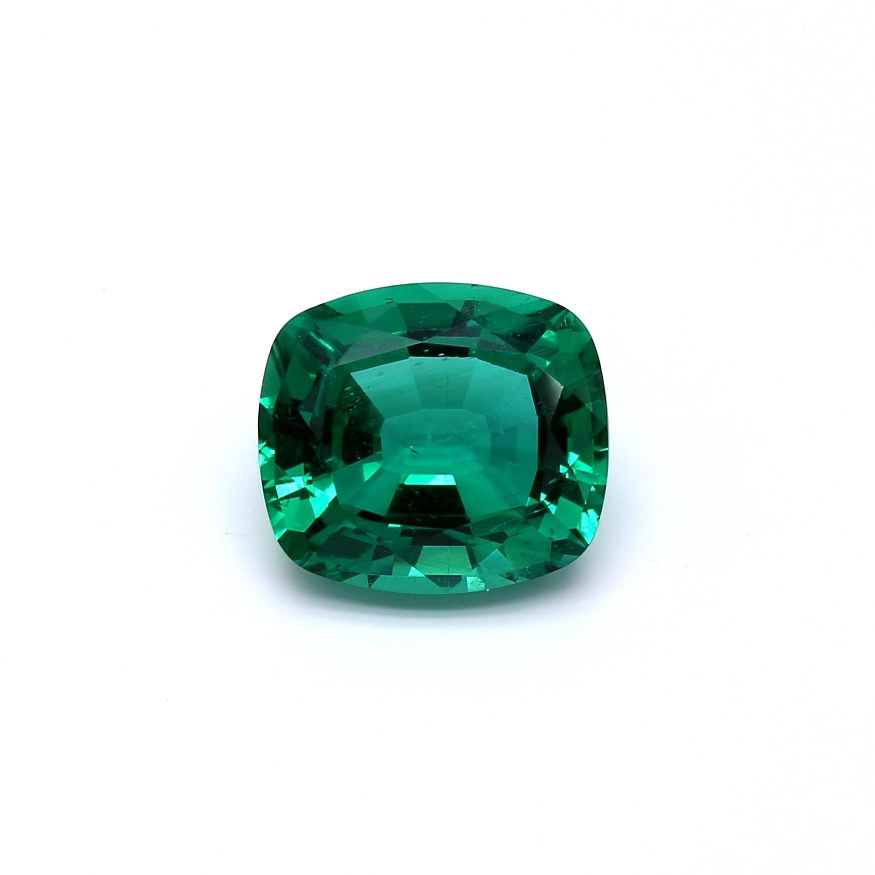 5.78 ct. Cushion Emerald AGL Minor