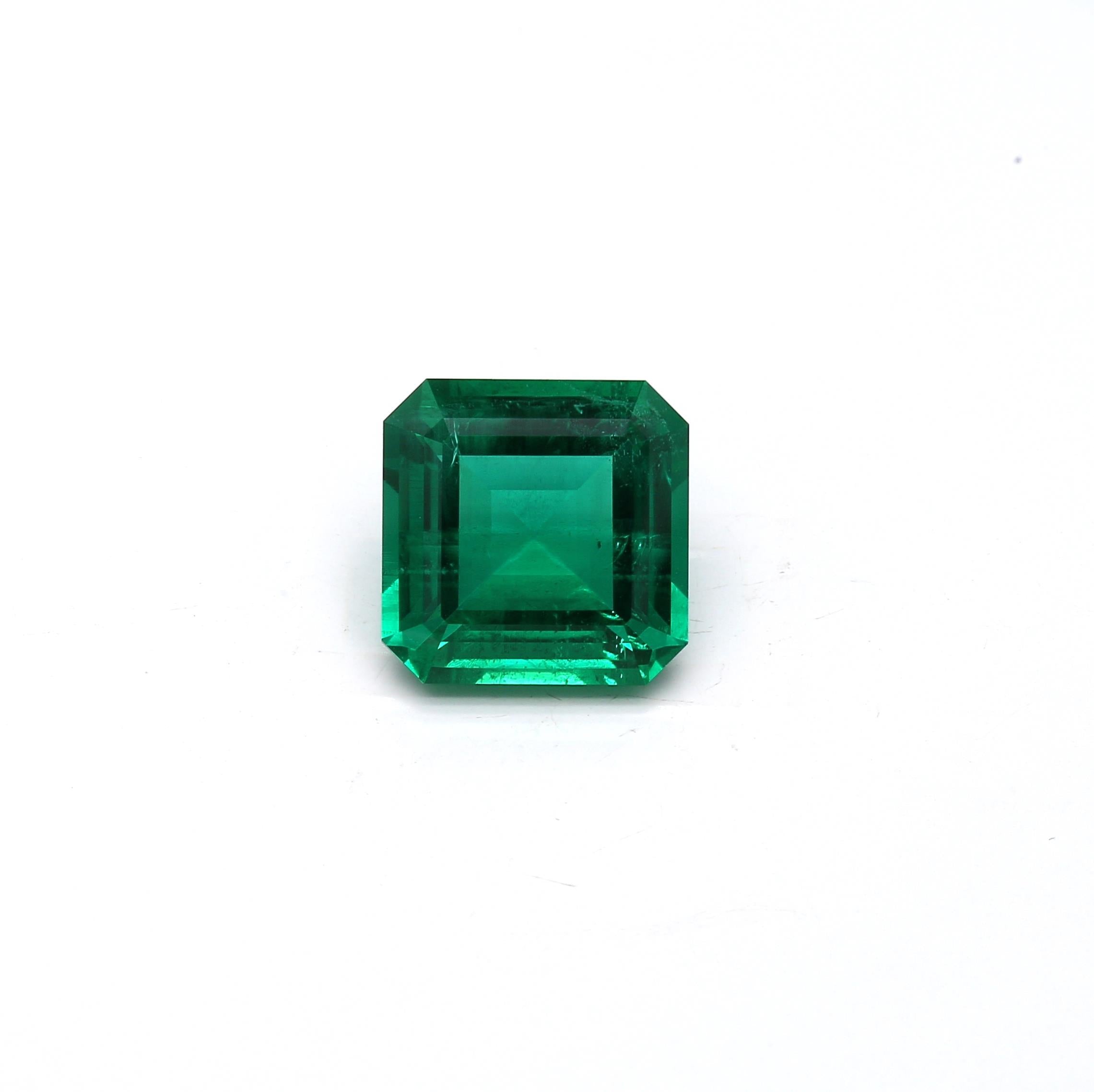 4.21 ct. Square Emerald AGL Minor