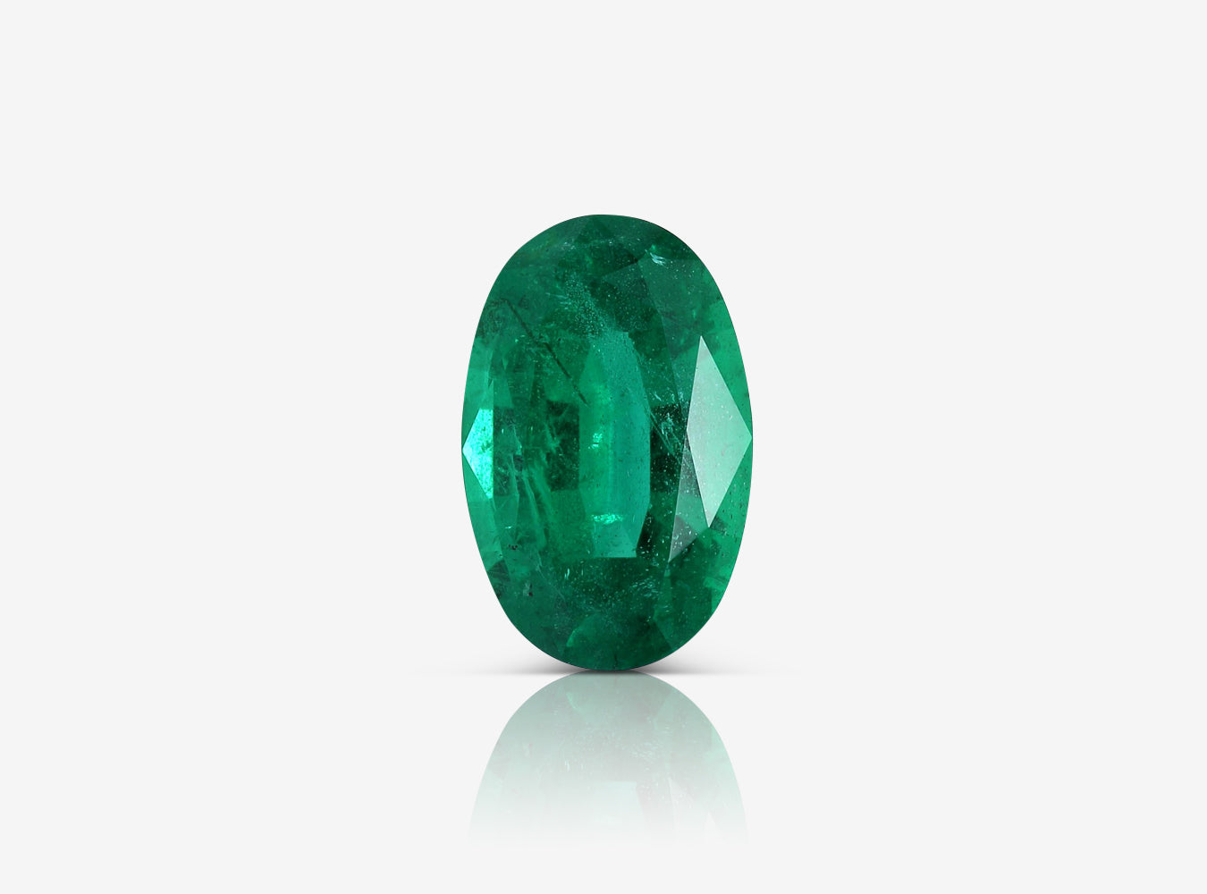 2.96 ct. Oval Emerald GRS Insignificant