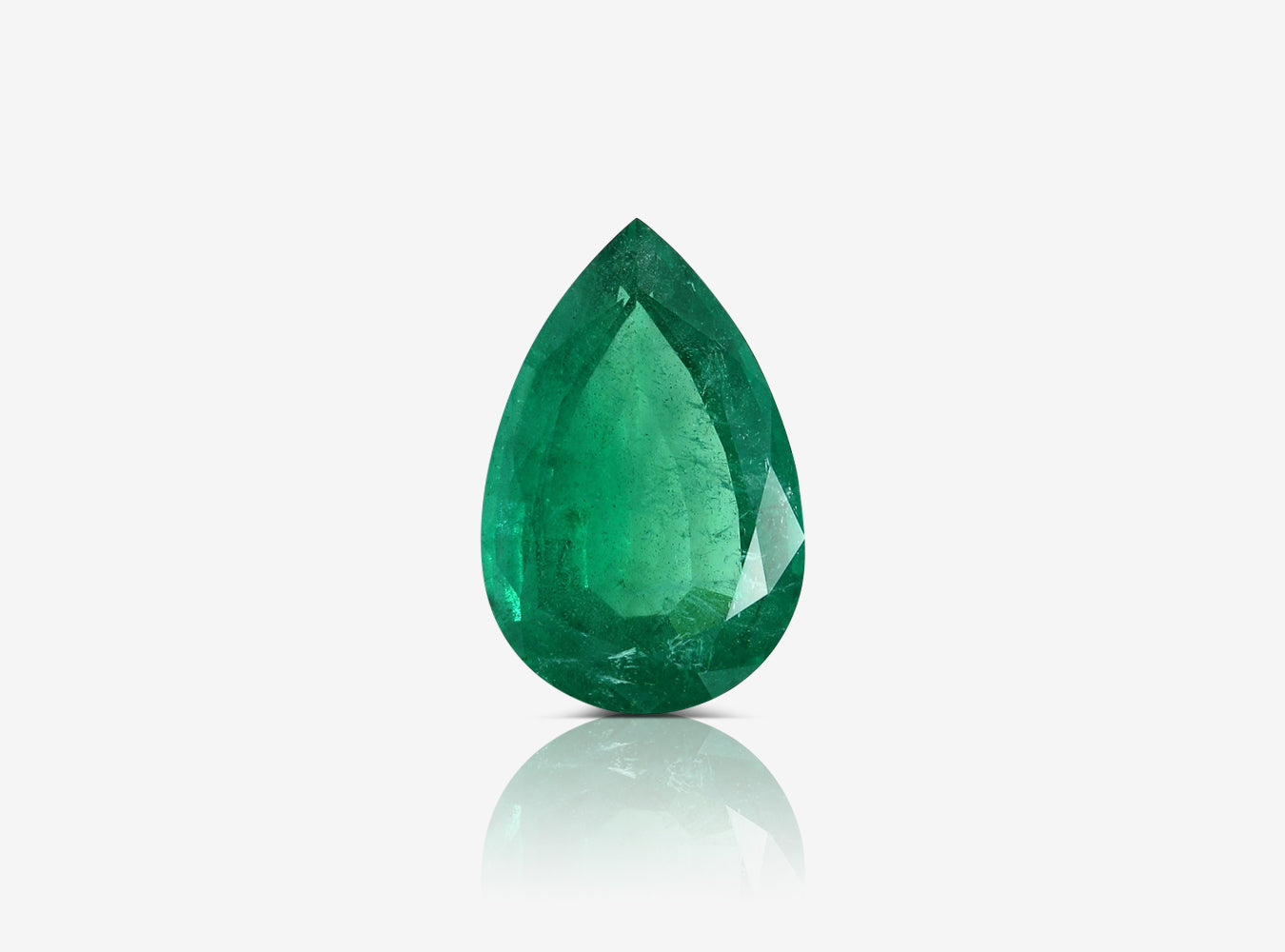 12.20 ct. Pear Shape Emerald GRS Minor