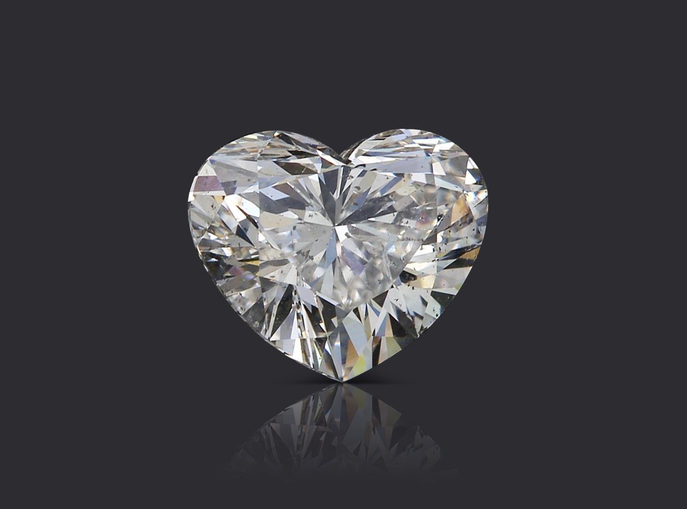 2.02 ct. Heart Shape Diamond J SI2 Faint GIA