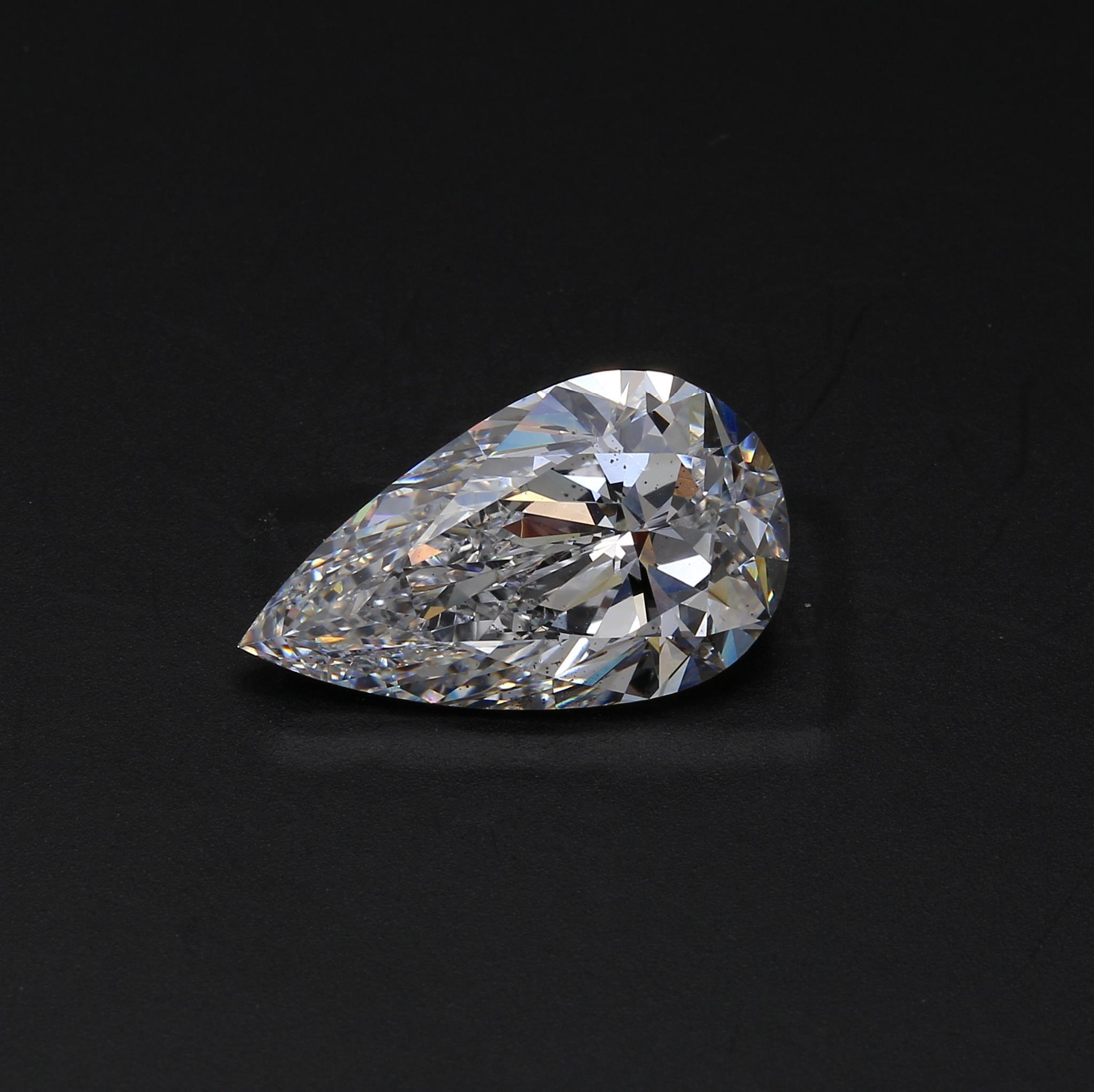 6.28 ct. Pear Shape Diamond D SI1 None GIA