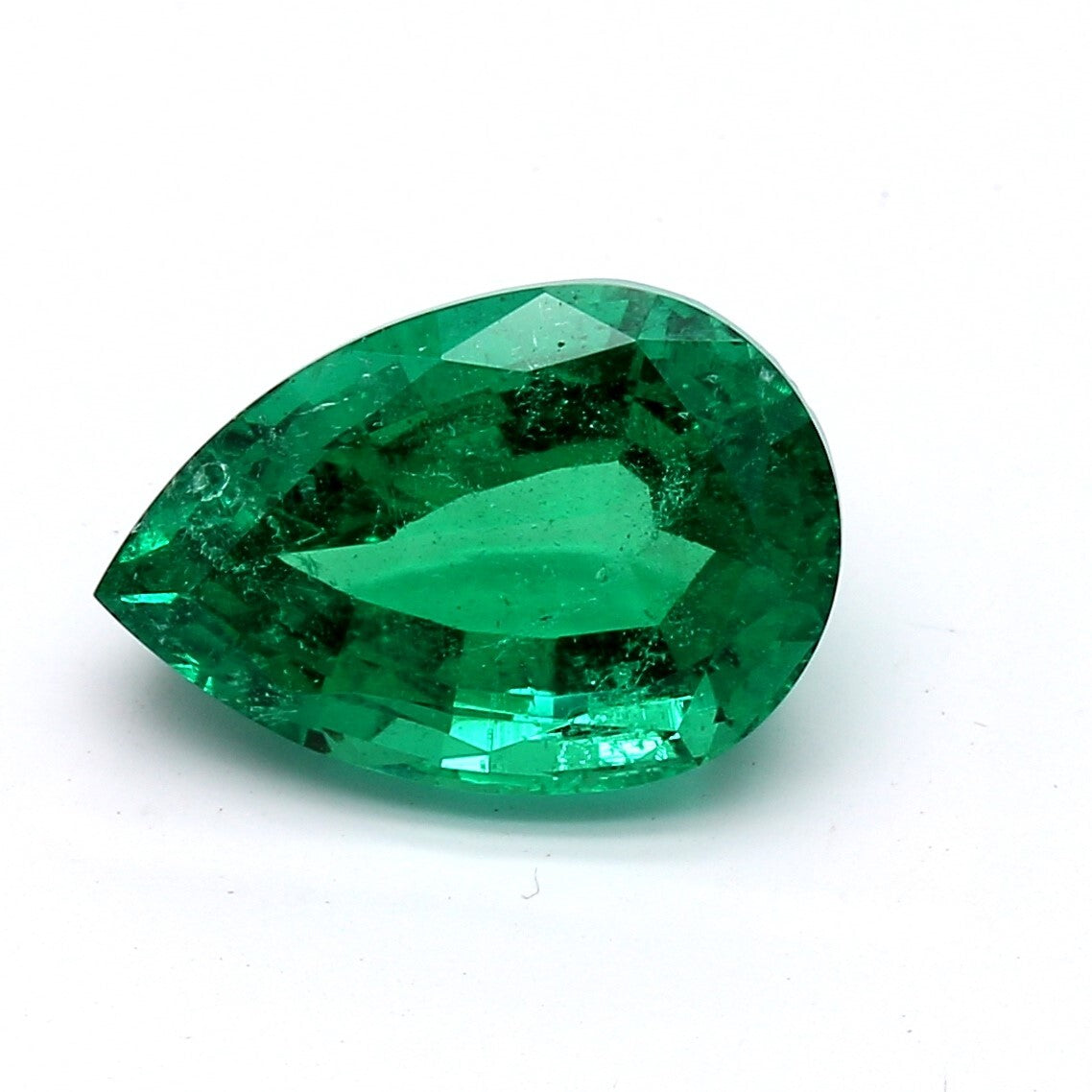 4.98 ct. Pear Shape Emerald AGL Minor