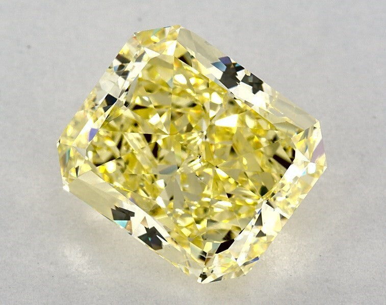 10.02 ct. Radiant Fancy Yellow SI2 None GIA