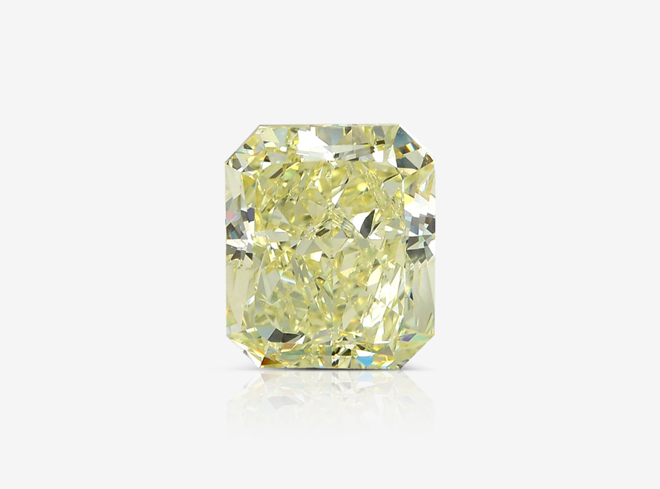 10.02 ct. Radiant Fancy Yellow SI2 None GIA