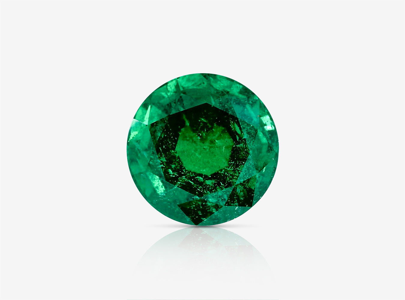 4.01 ct. Round Brilliant Emerald AGL No Oil