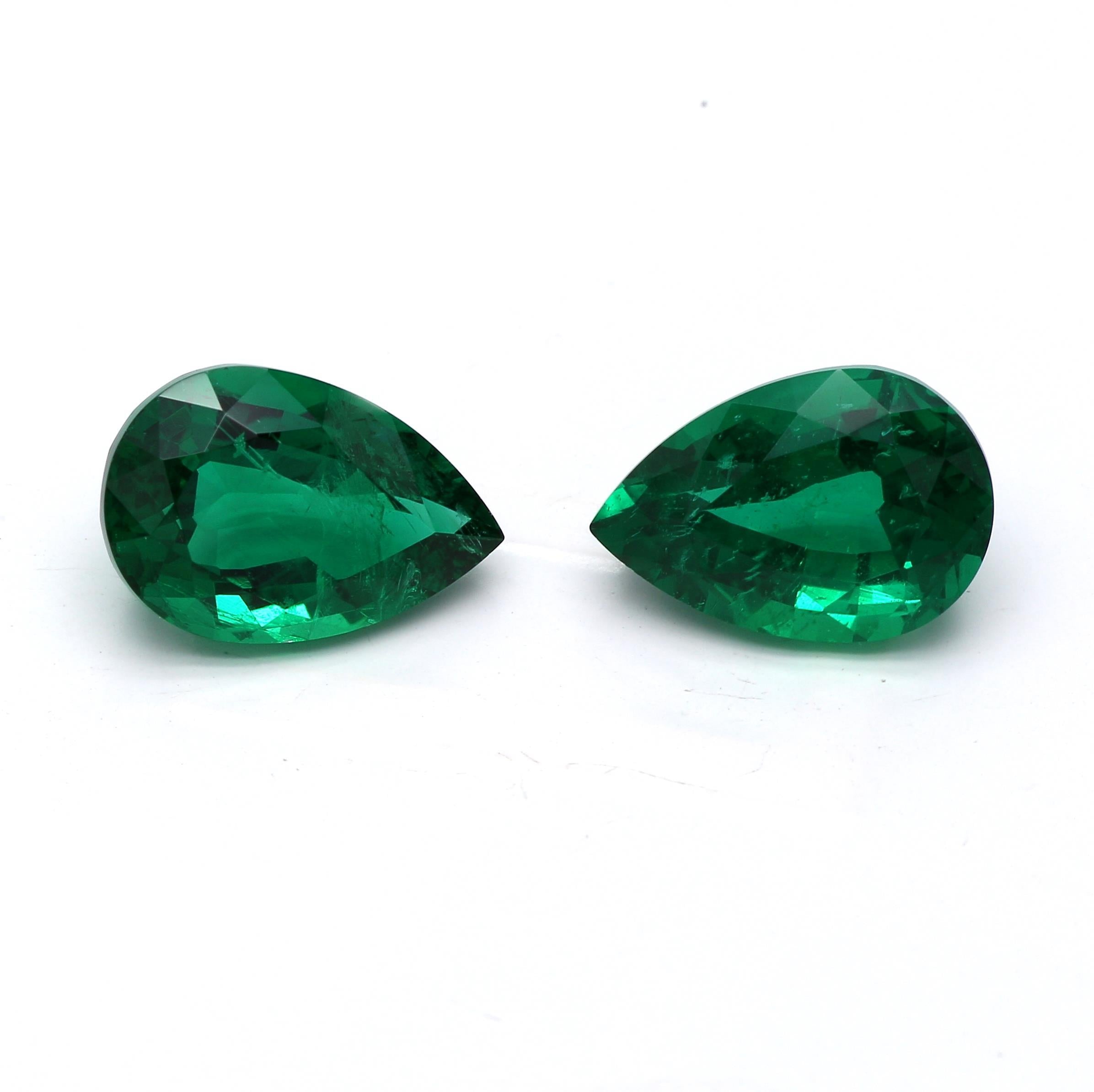 1.75 ct. Pear Shape Emerald AGL Insignificant to Minor