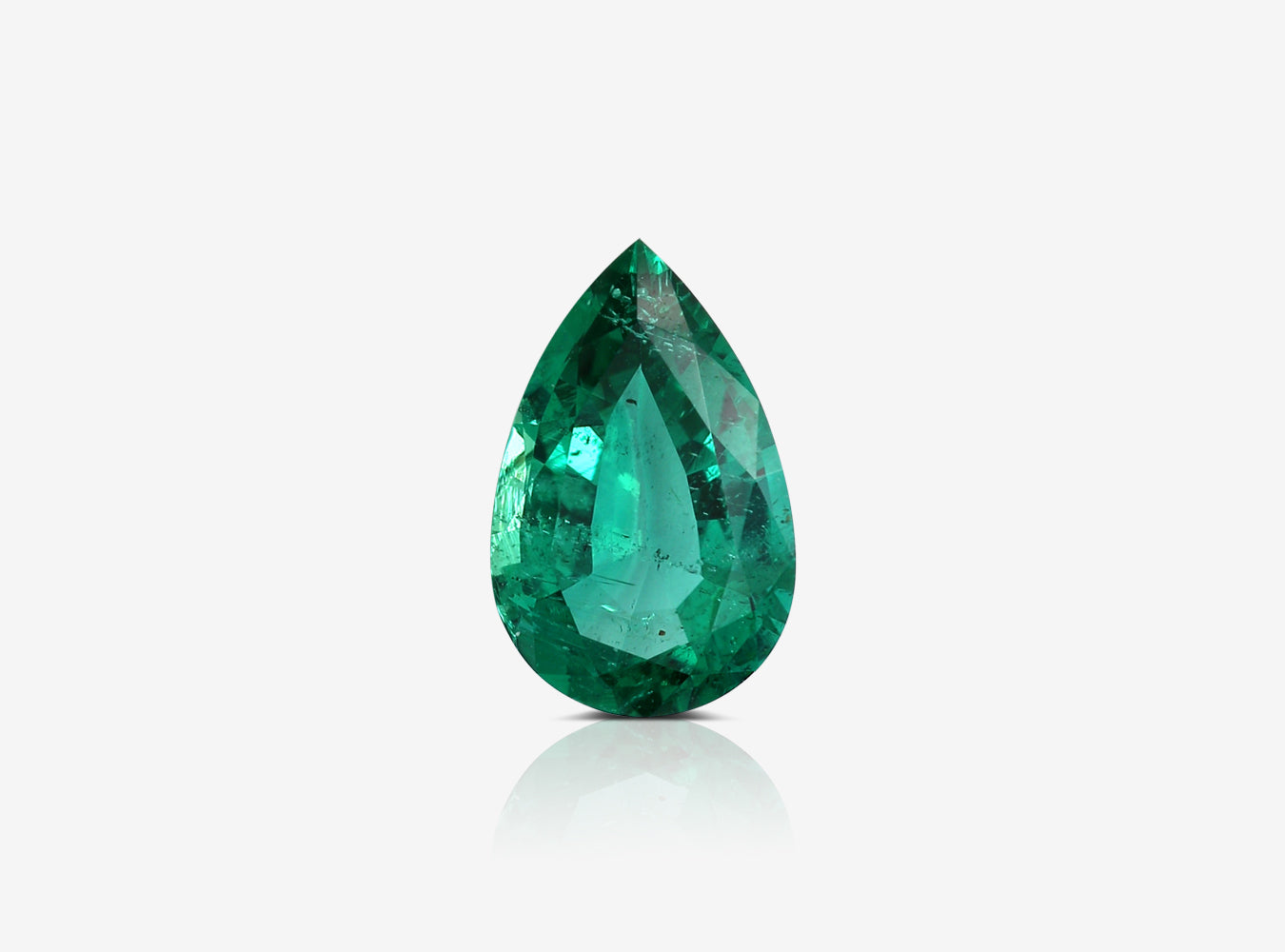 1.86 ct. Pear Shape Emerald ICA Minor