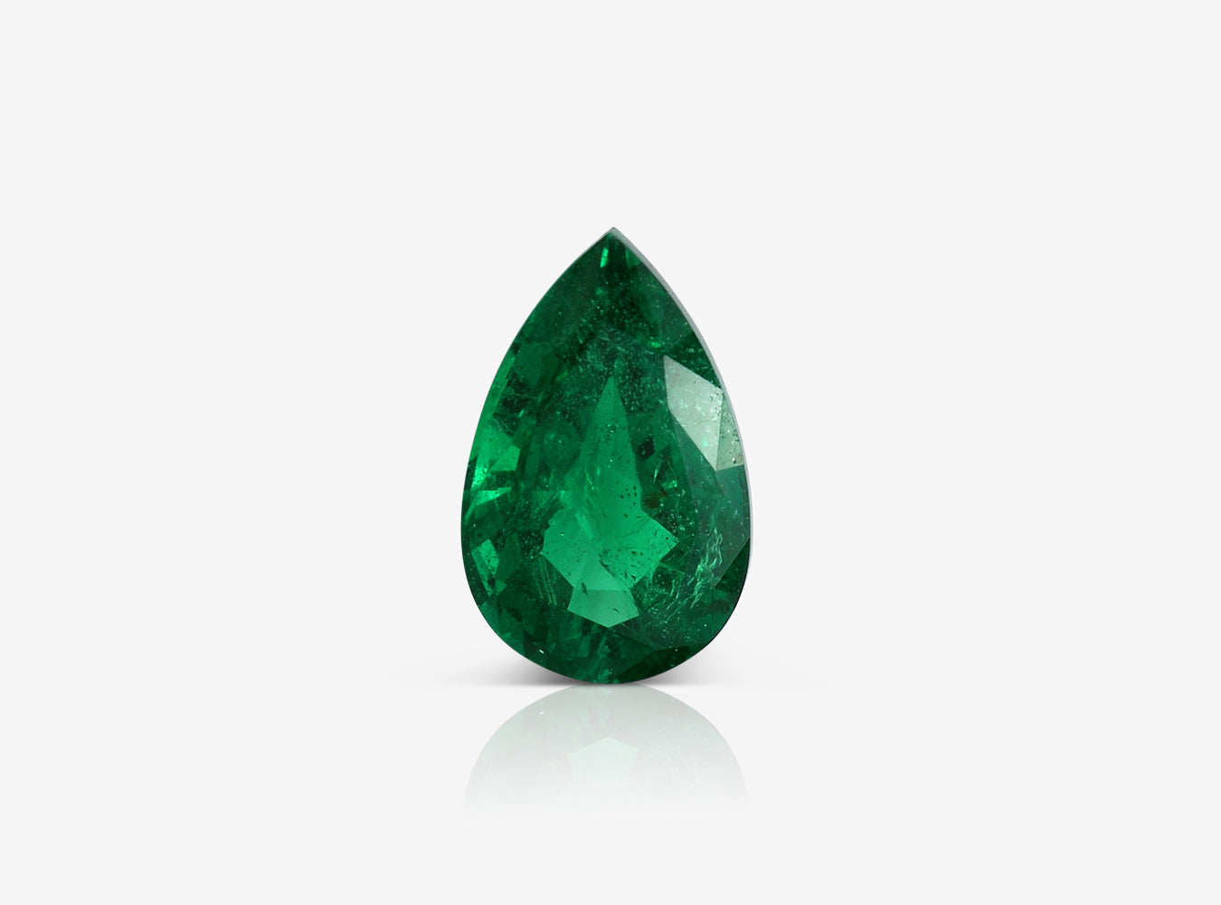 2.37 ct. Pear Shape Emerald ICA Minor