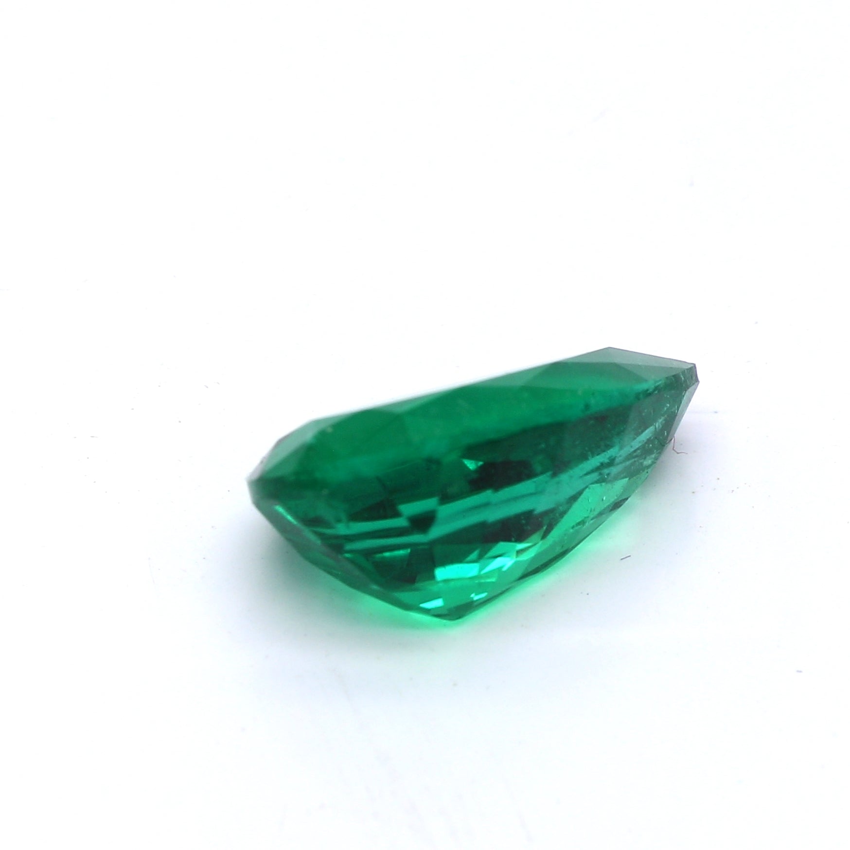 2.58 ct. Pear Shape Emerald ICA Minor