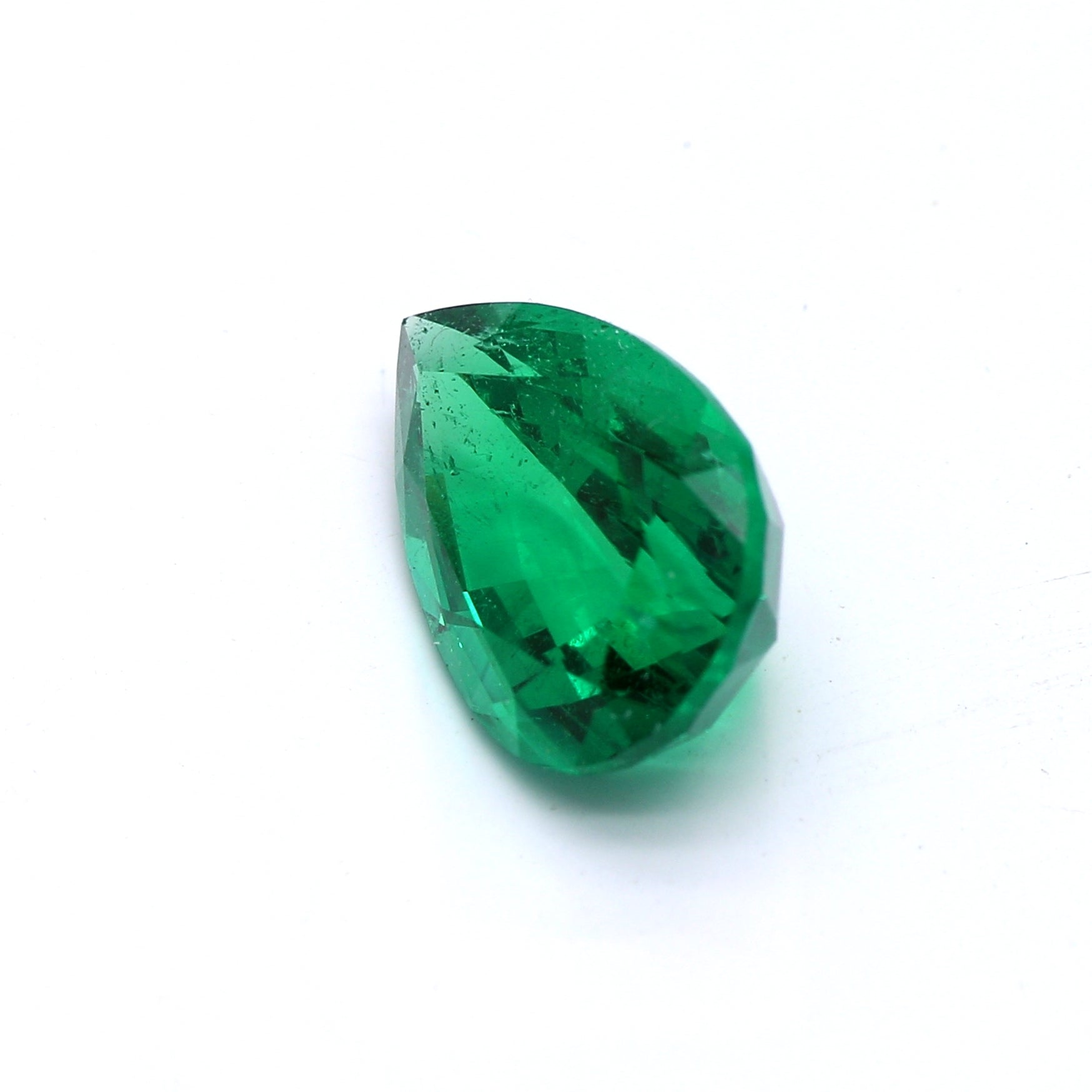 2.58 ct. Pear Shape Emerald ICA Minor