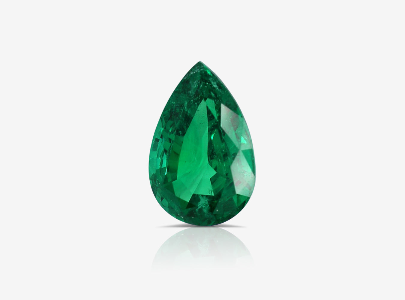 2.58 ct. Pear Shape Emerald ICA Minor