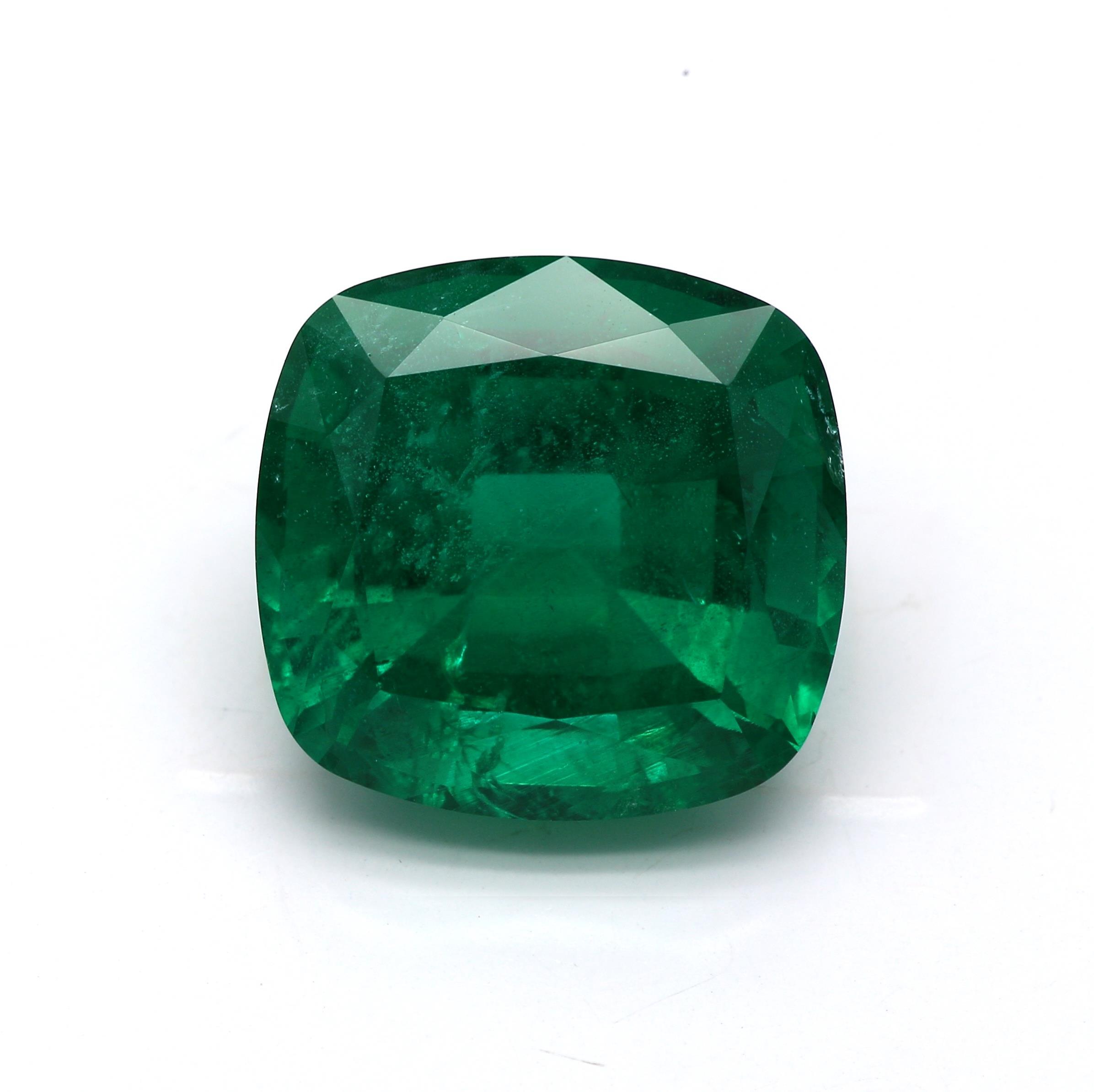 8.57 ct. Cushion Emerald GRS Minor