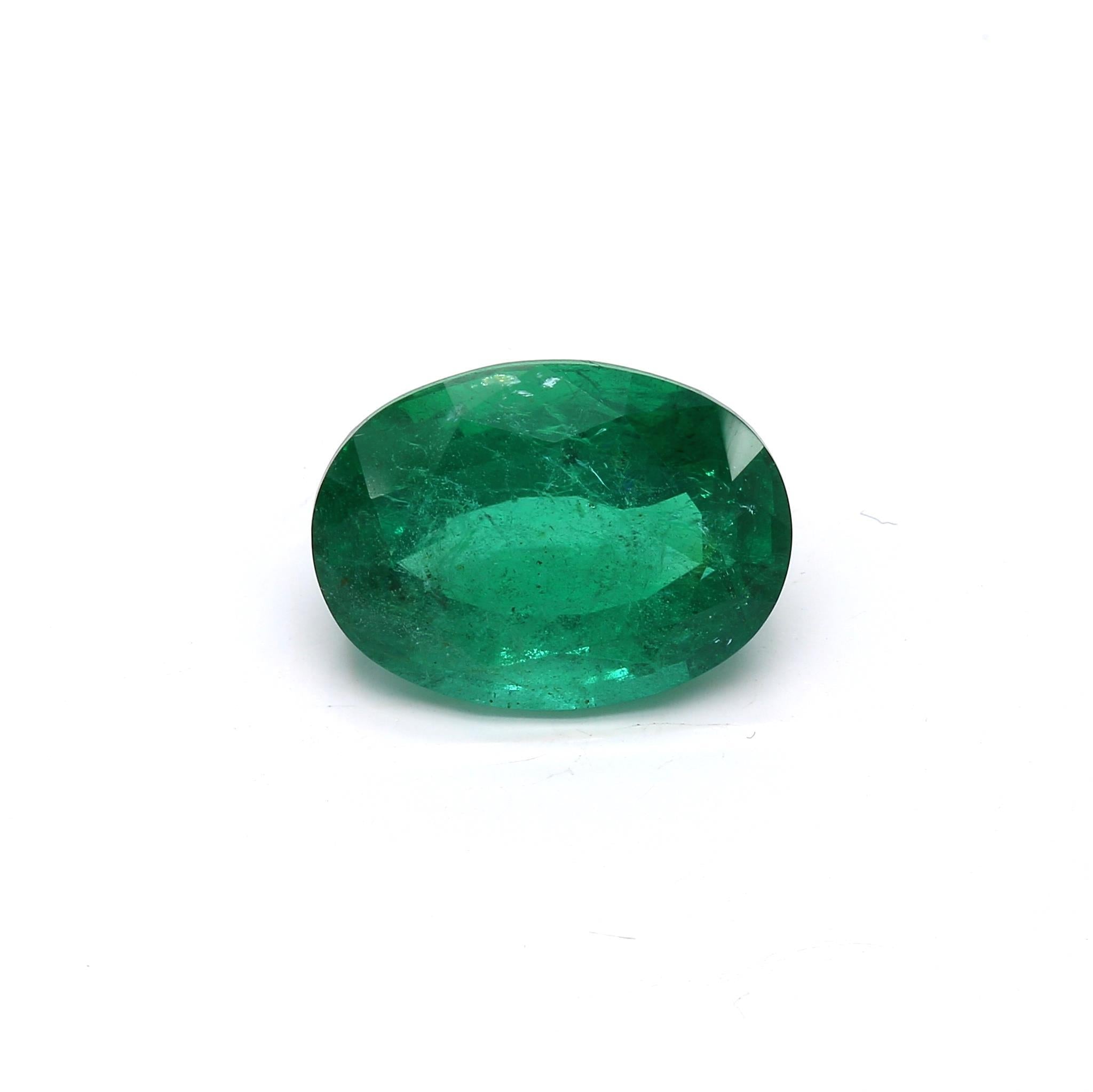 7.33 ct. Oval Emerald GRS Minor