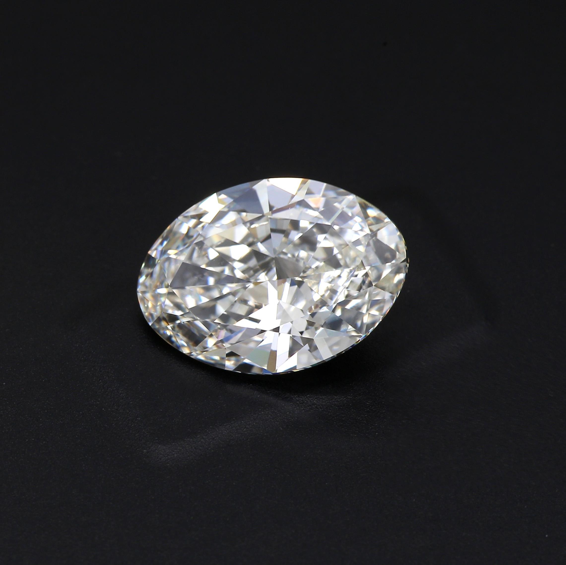 3.18 ct. Oval Diamond I VS2 None GIA