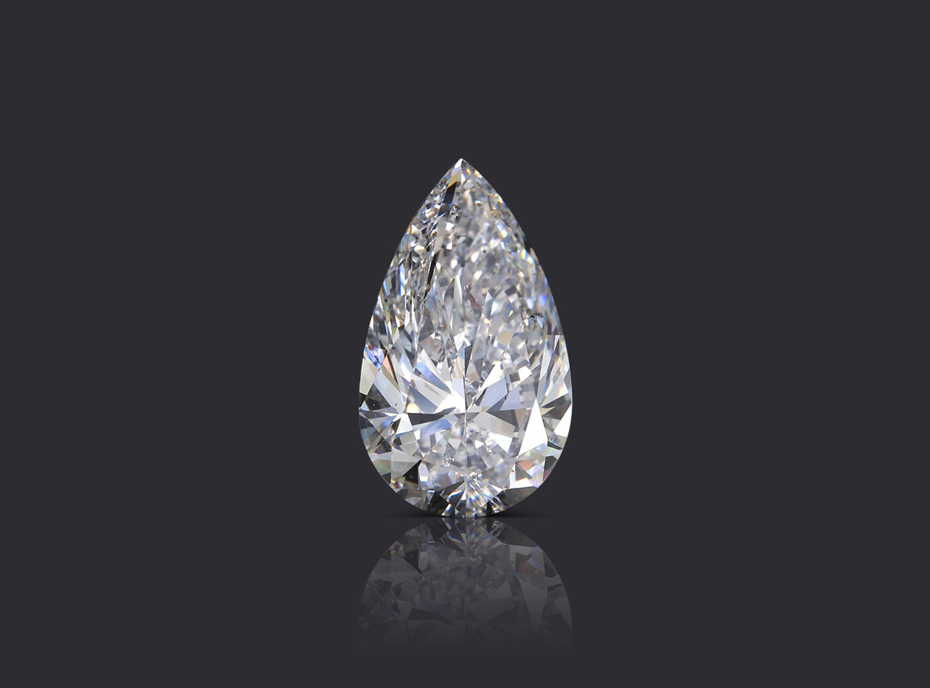 10.01 ct. Pear Shape Diamond D SI2 None GIA