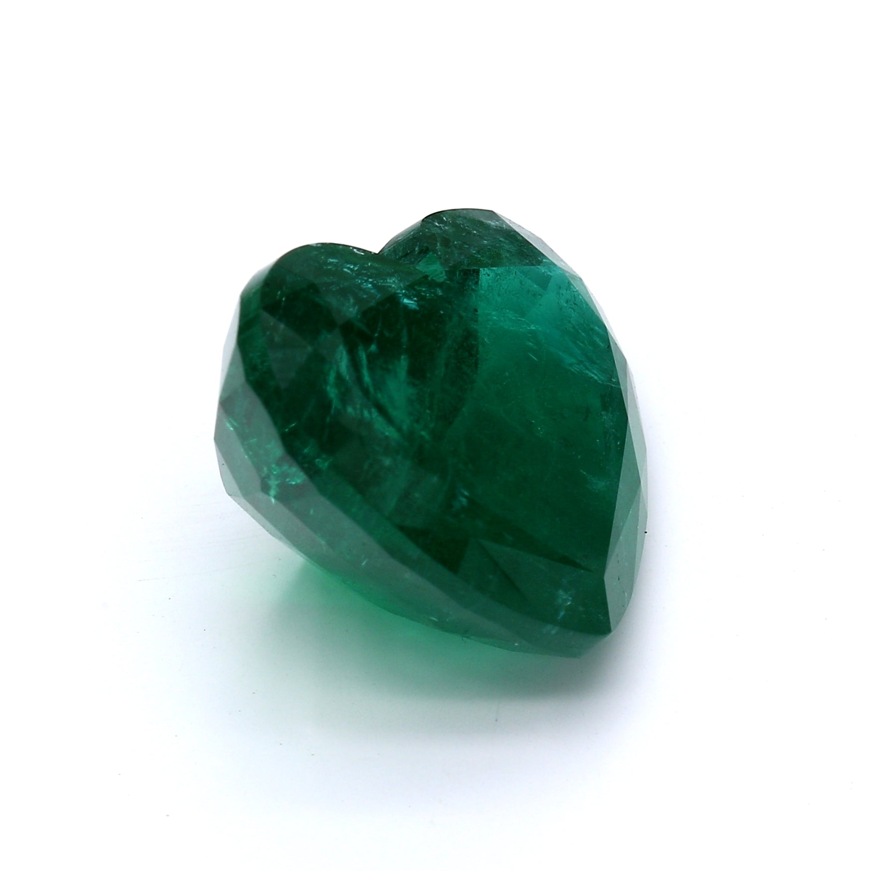 20.69 ct. Heart Shape Emerald GRS Minor