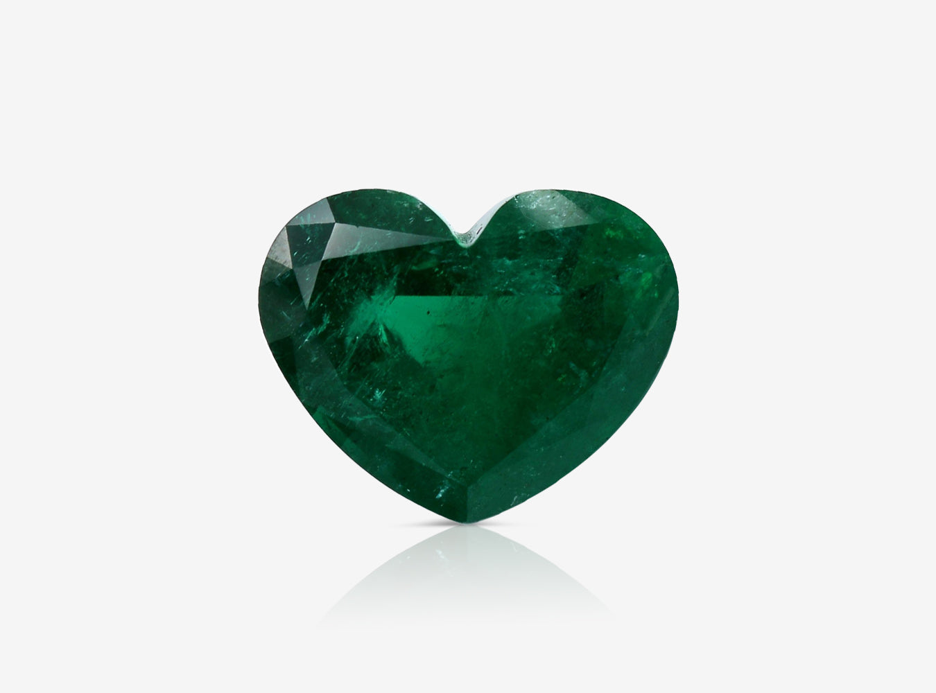 20.69 ct. Heart Shape Emerald GRS Minor