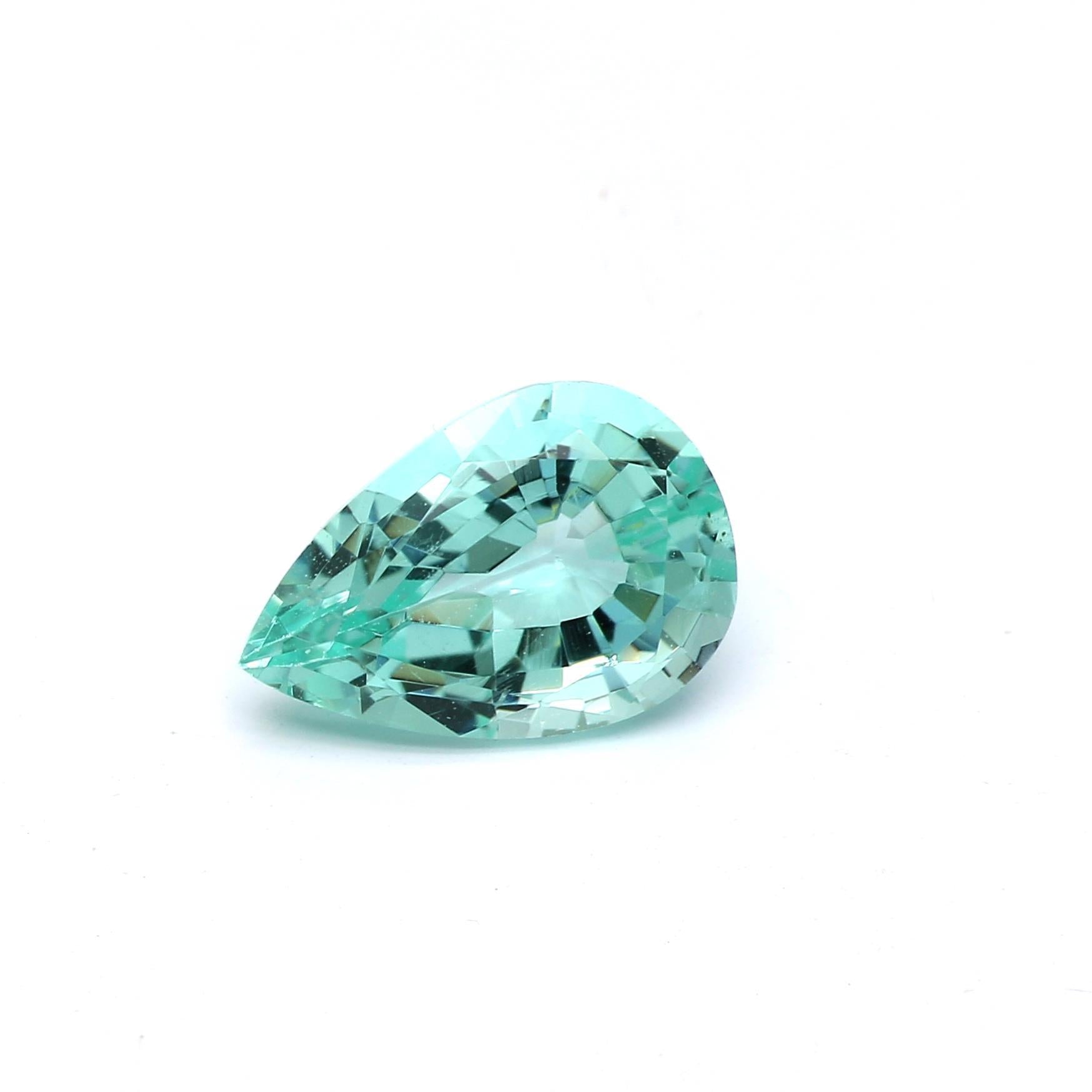 1.29 ct. Pear Shape Aquamarine EGL