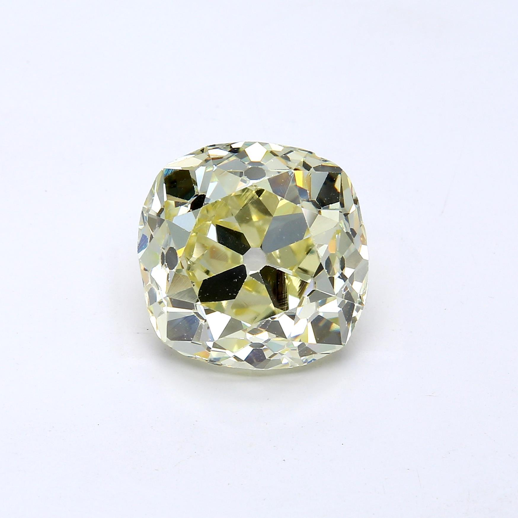 12 ct. Old Mine Yellow VS2 None GIA