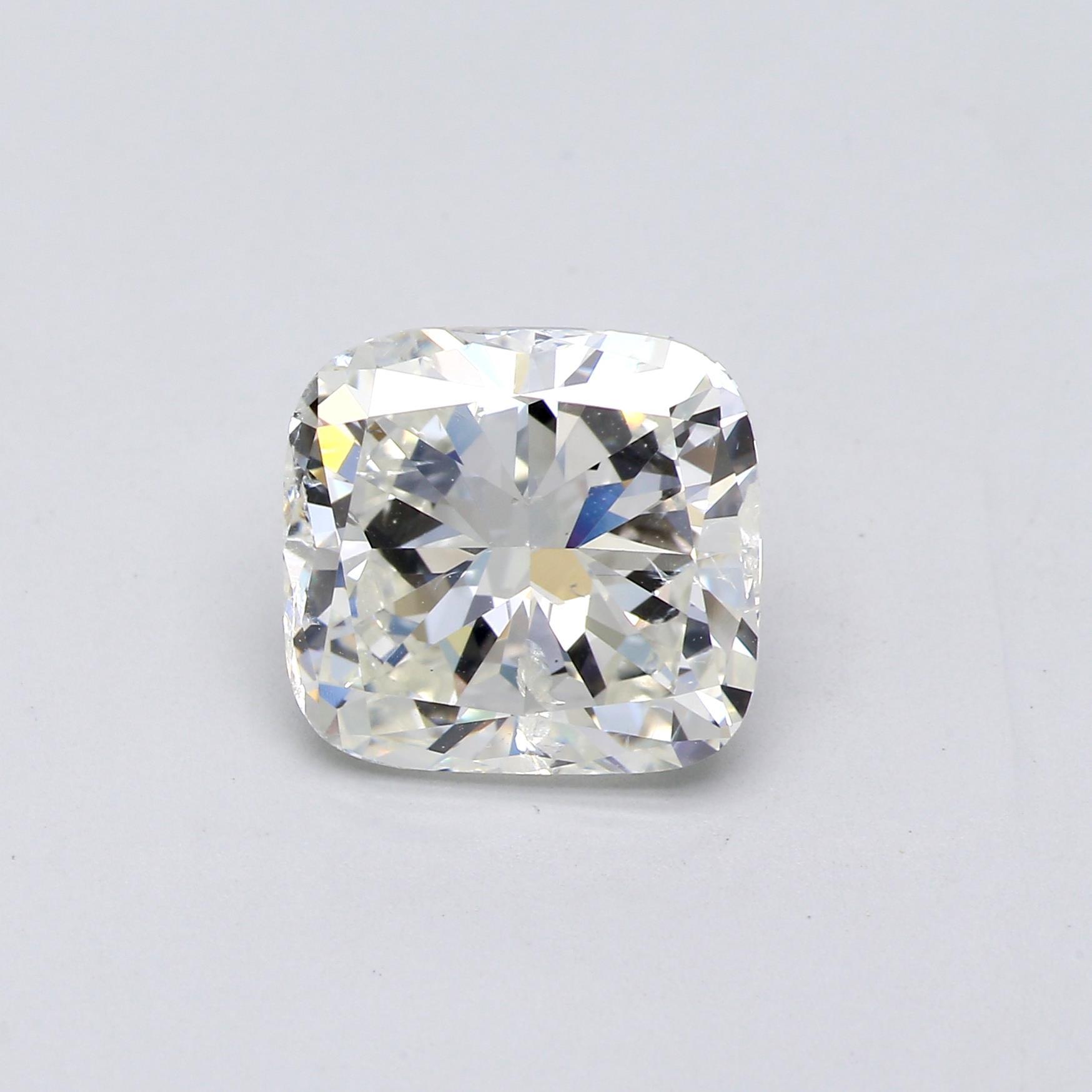 3.01 ct. Cushion Diamond I SI2 None GIA