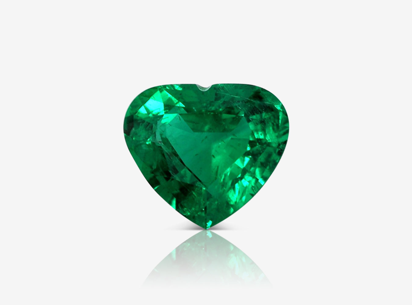 1.28 ct. Heart Shape Emerald GRS Insignificant