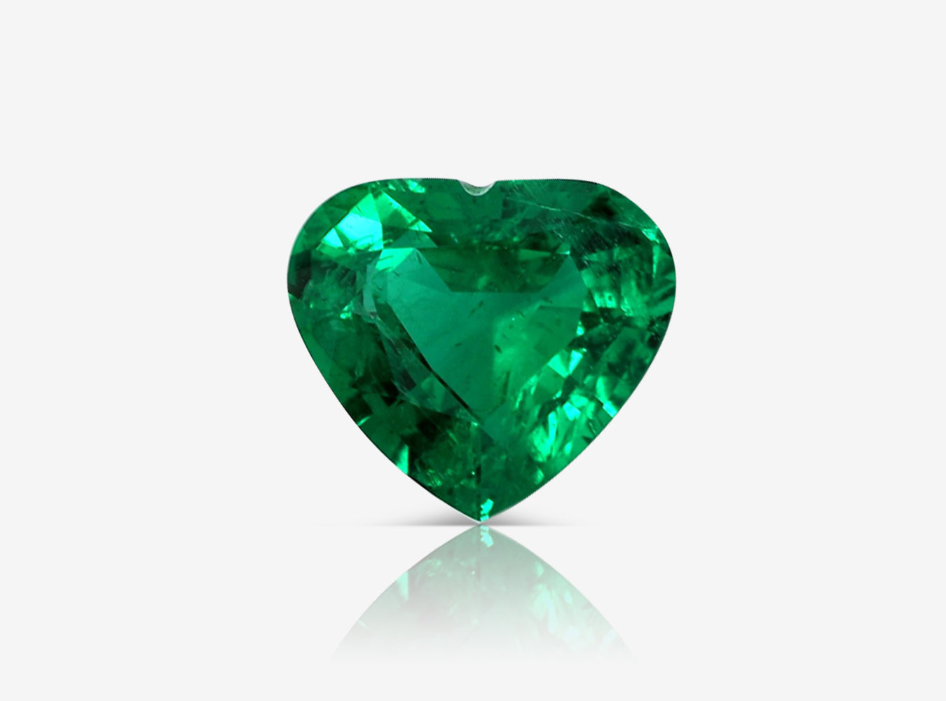 1.28 ct. Heart Shape Emerald GRS Insignificant