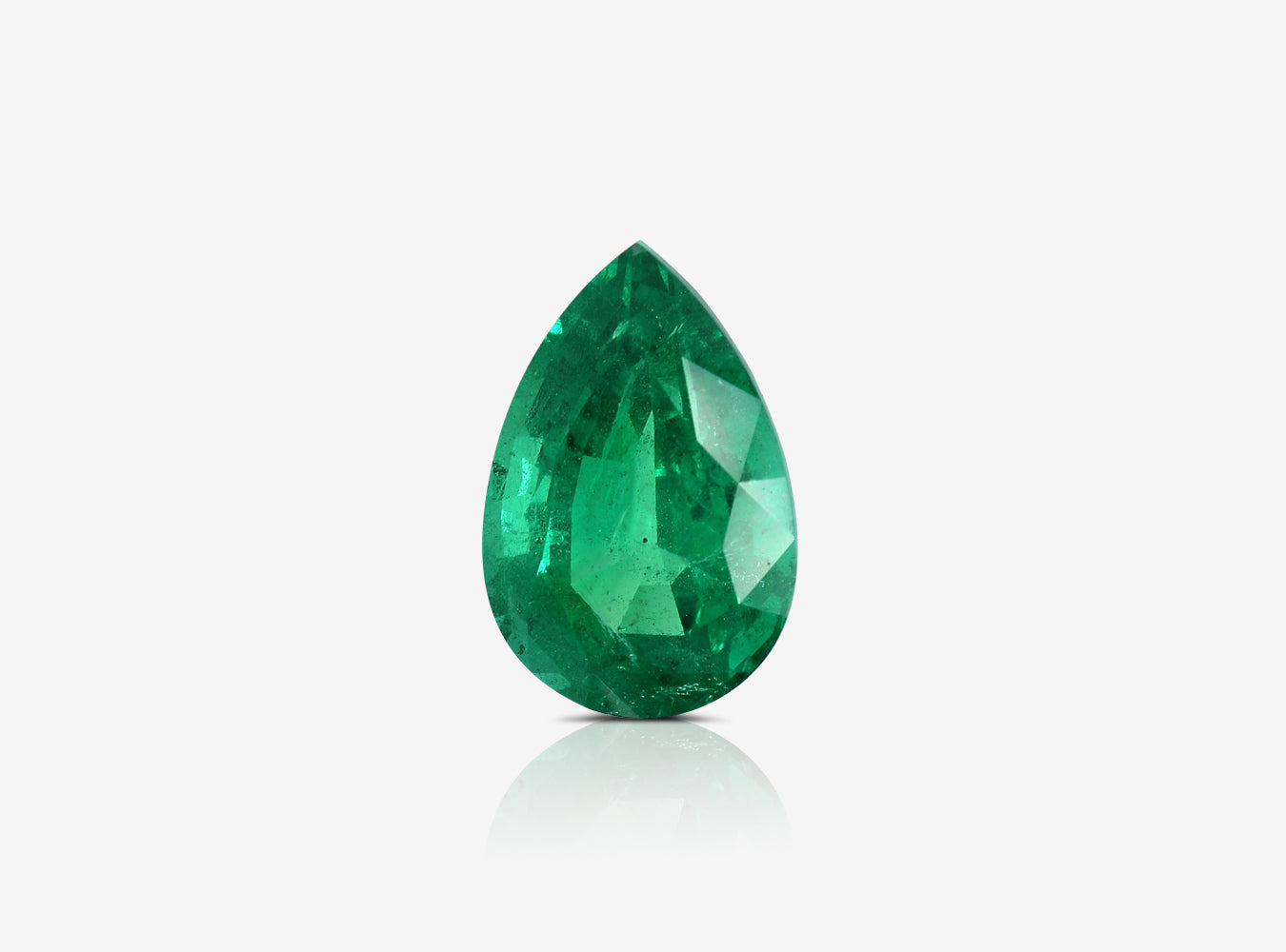 3.59 ct. Pear Shape Emerald ICA Minor