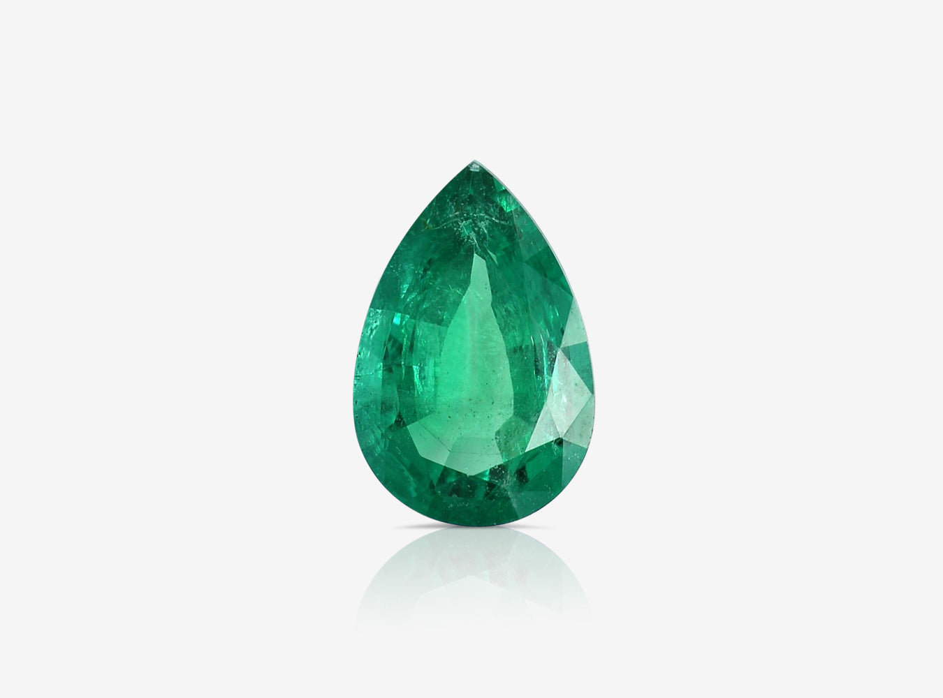 2.02 ct. Pear Shape Emerald ICA Minor