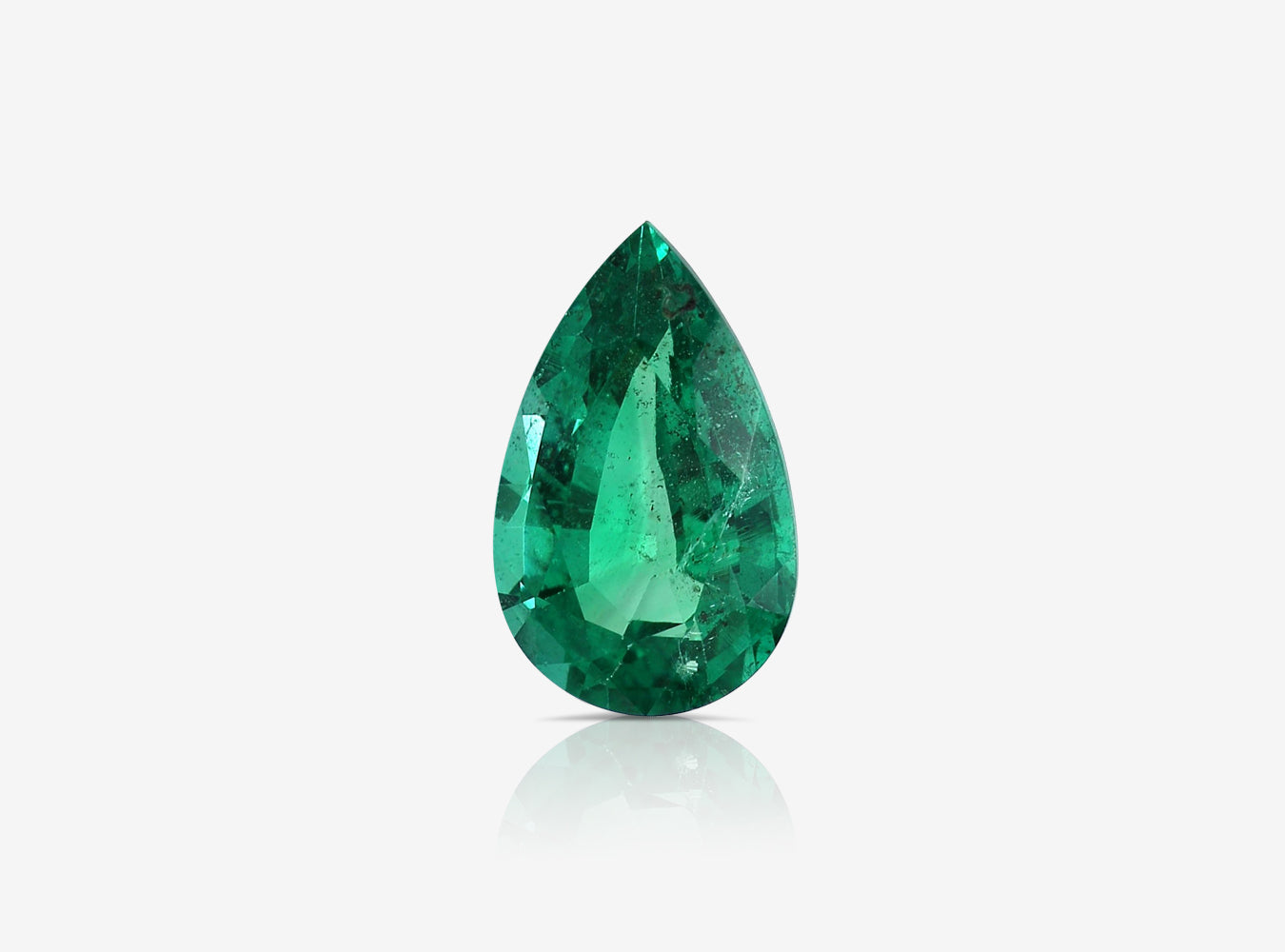 2.36 ct. Pear Shape Emerald ICA Insignificant