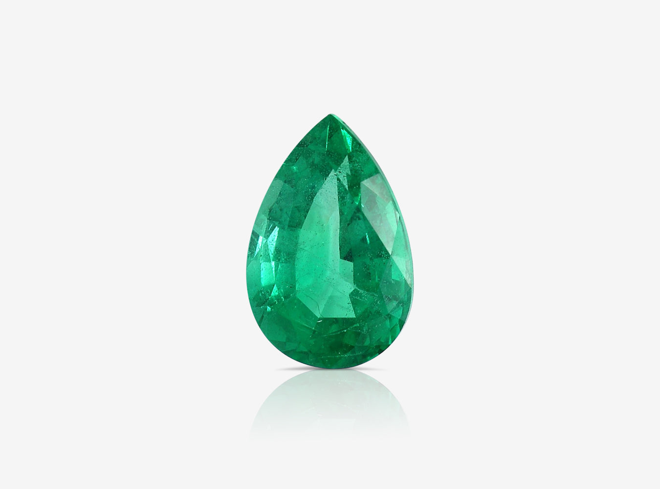 2.49 ct. Pear Shape Emerald ICA Insignificant