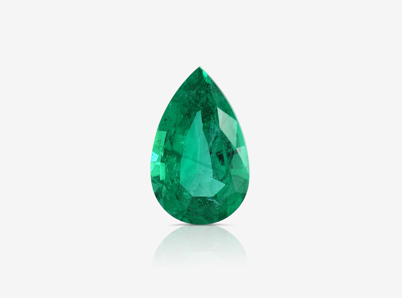 3.02 ct. Pear Shape Emerald ICA Minor