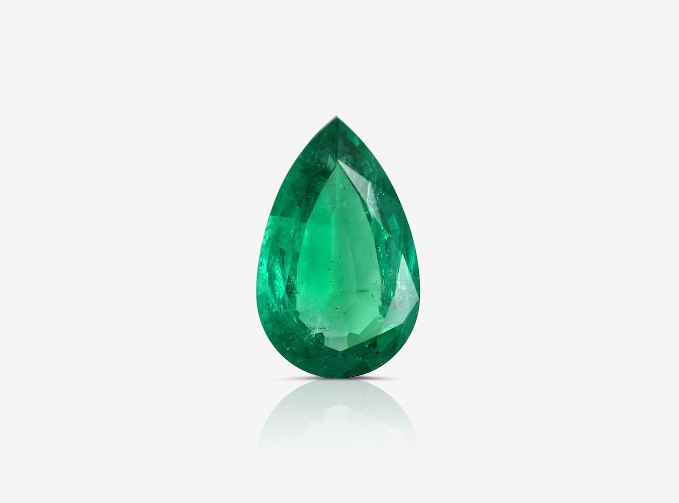 3.15 ct. Pear Shape Emerald ICA Minor