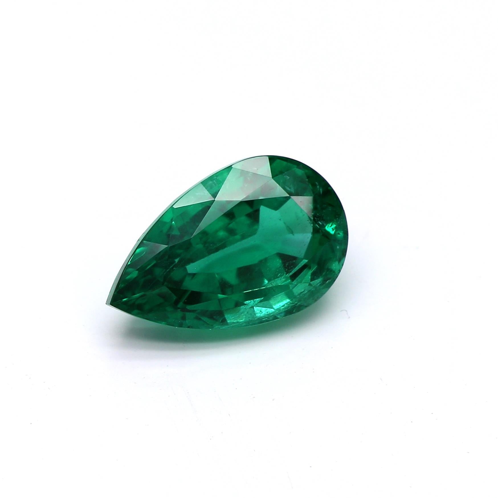 2.03 ct. Pear Shape Emerald GRS Minor