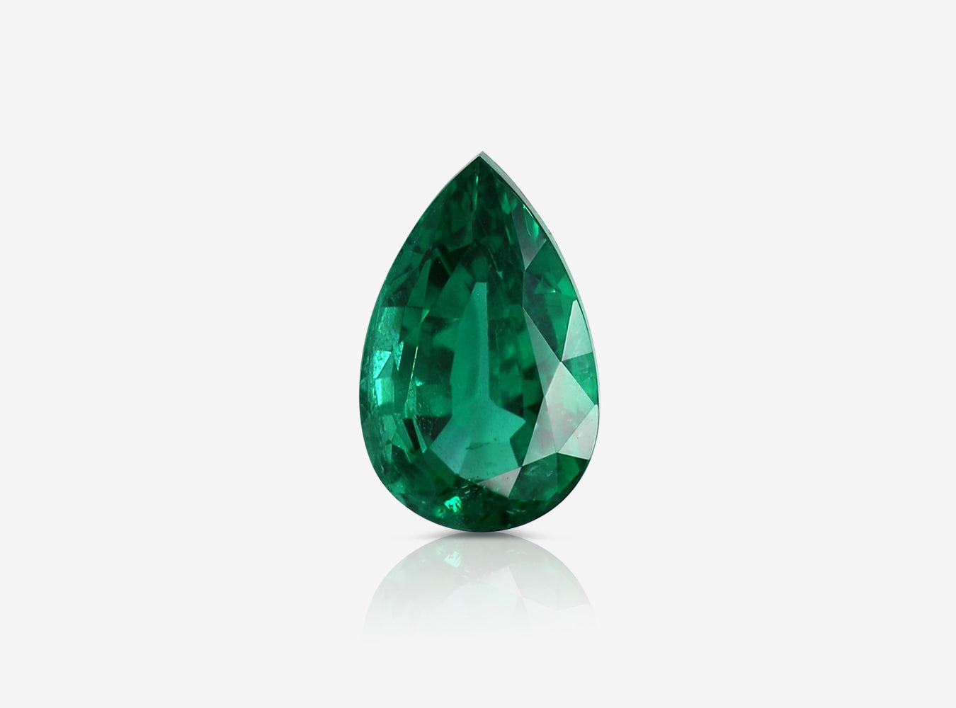 2.03 ct. Pear Shape Emerald GRS Minor