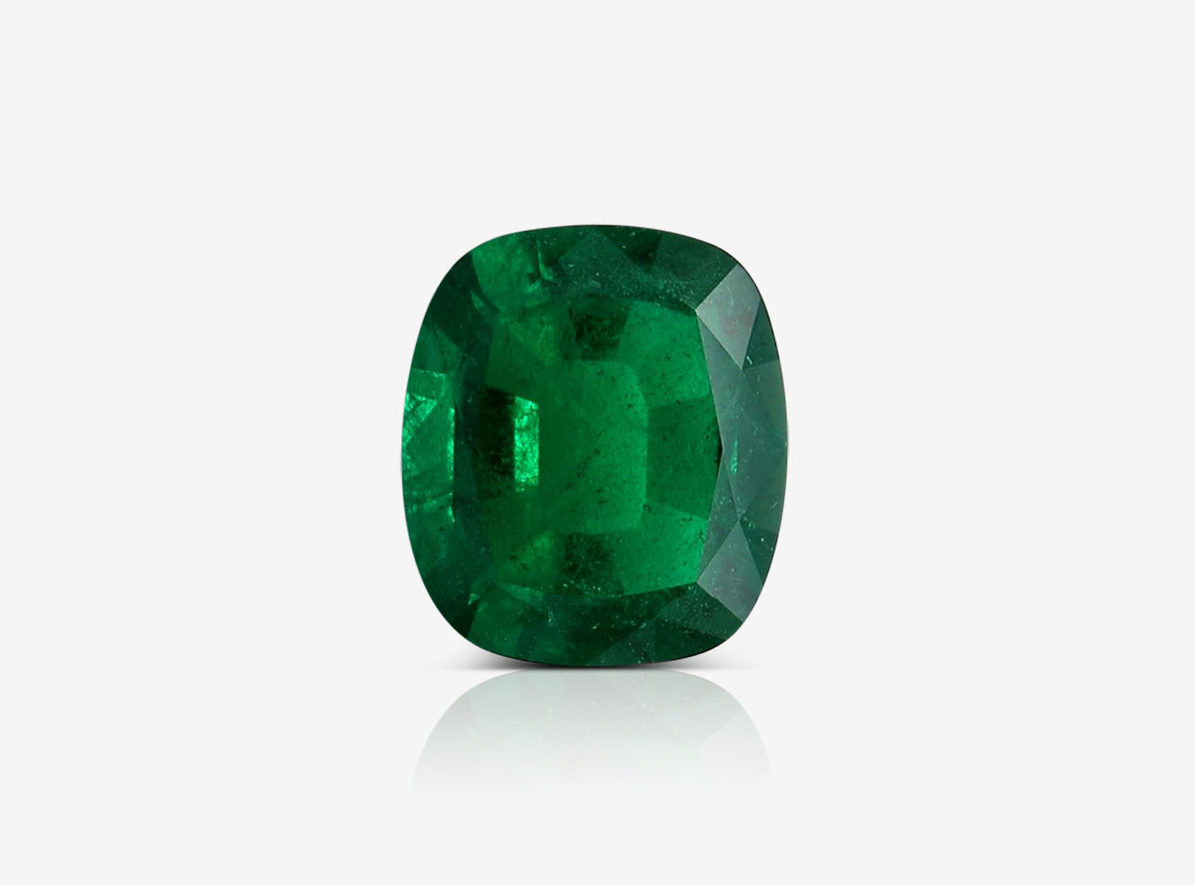 4.44 ct. Cushion Emerald GRS Insignificant