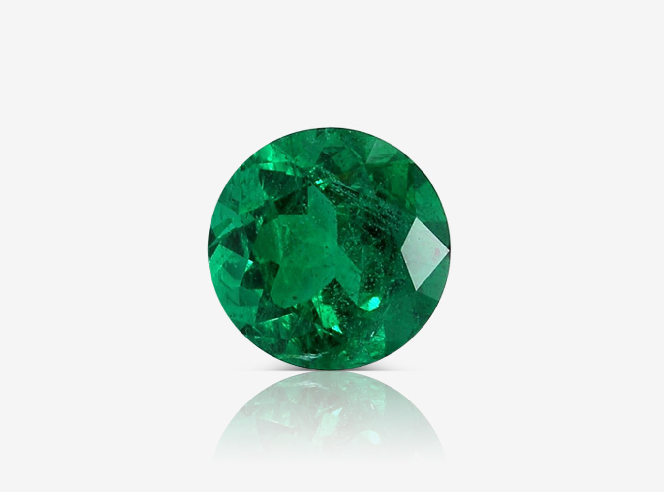 2.11 ct. Round Brilliant Emerald GRS Minor